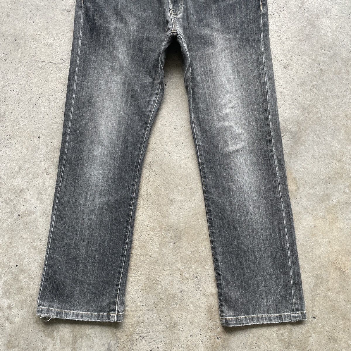 Japanese Brand Vintage Japanese Black Faded Denim Jeans Pants W35 Size US 35 - 4 Thumbnail