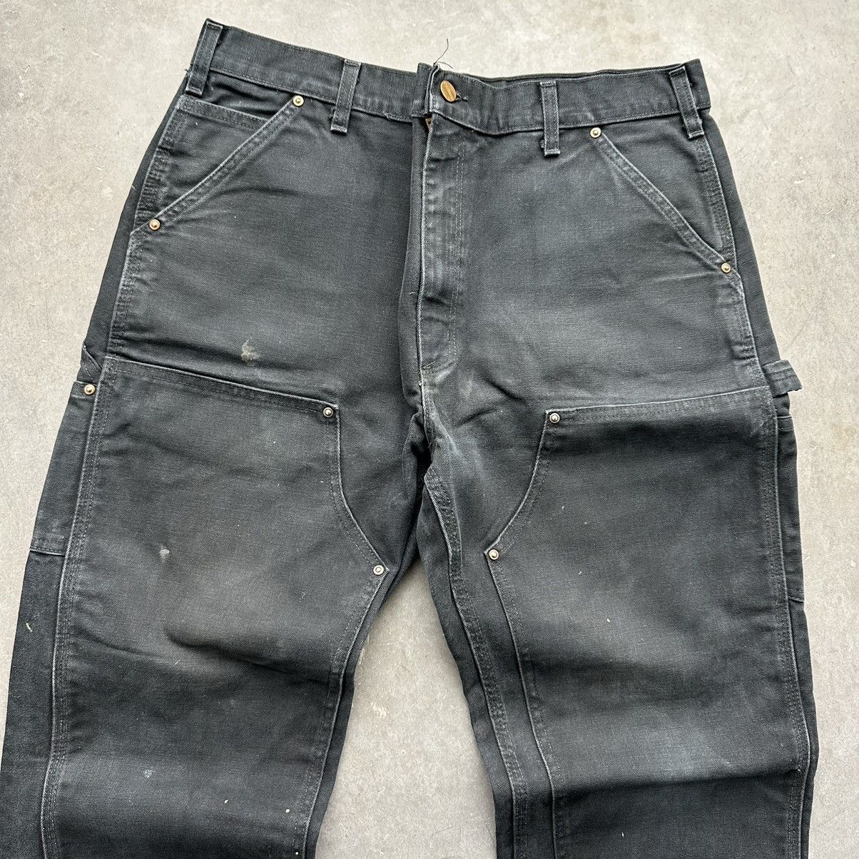 Vintage Crazy Vintage Carhartt Double Knee Pants Faded Black 