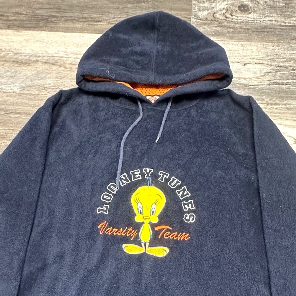 Vintage VINTAGE Looney Tunes Hoodie Womens S 2001 Tweety Bird Blue Fleece Athletic Pullover Hoodie Mens? Size S / US 4 / IT 40 - 2 Thumbnail