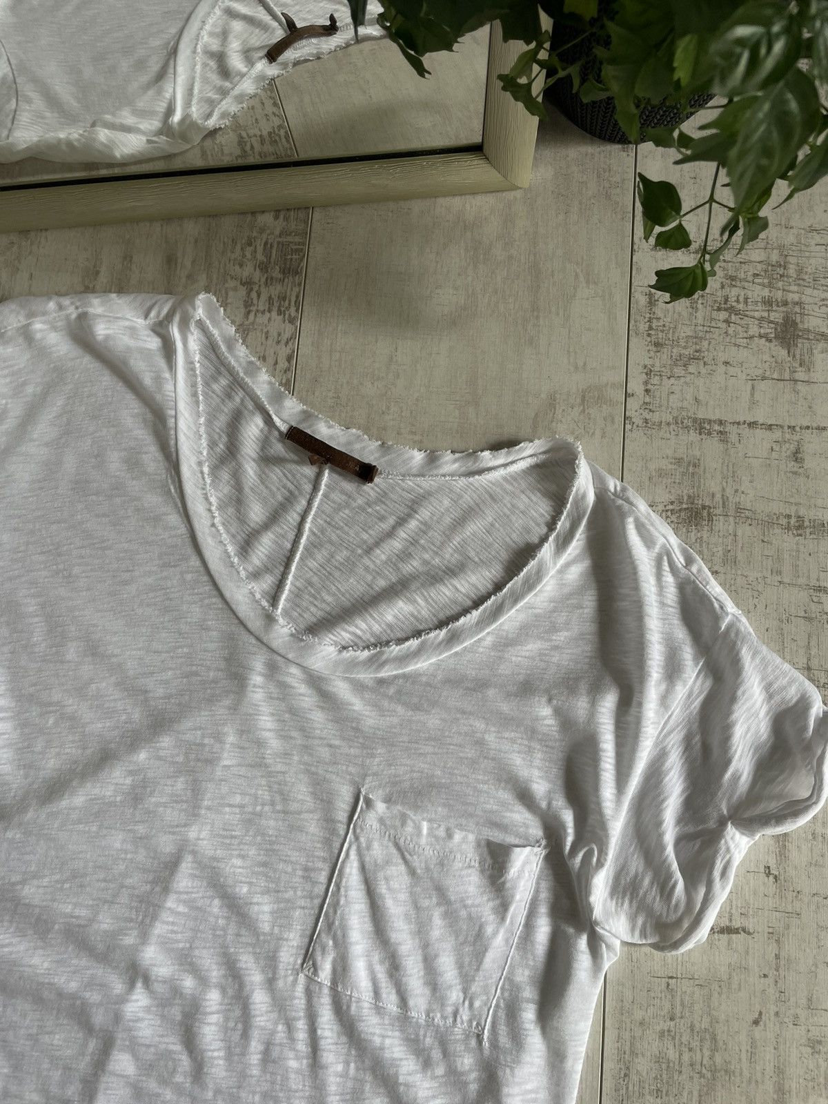 Rag & Bone Rag & Bone Distressed White Vintage T-Shirt Size M / US 6-8 / IT 42-44 - 3 Thumbnail