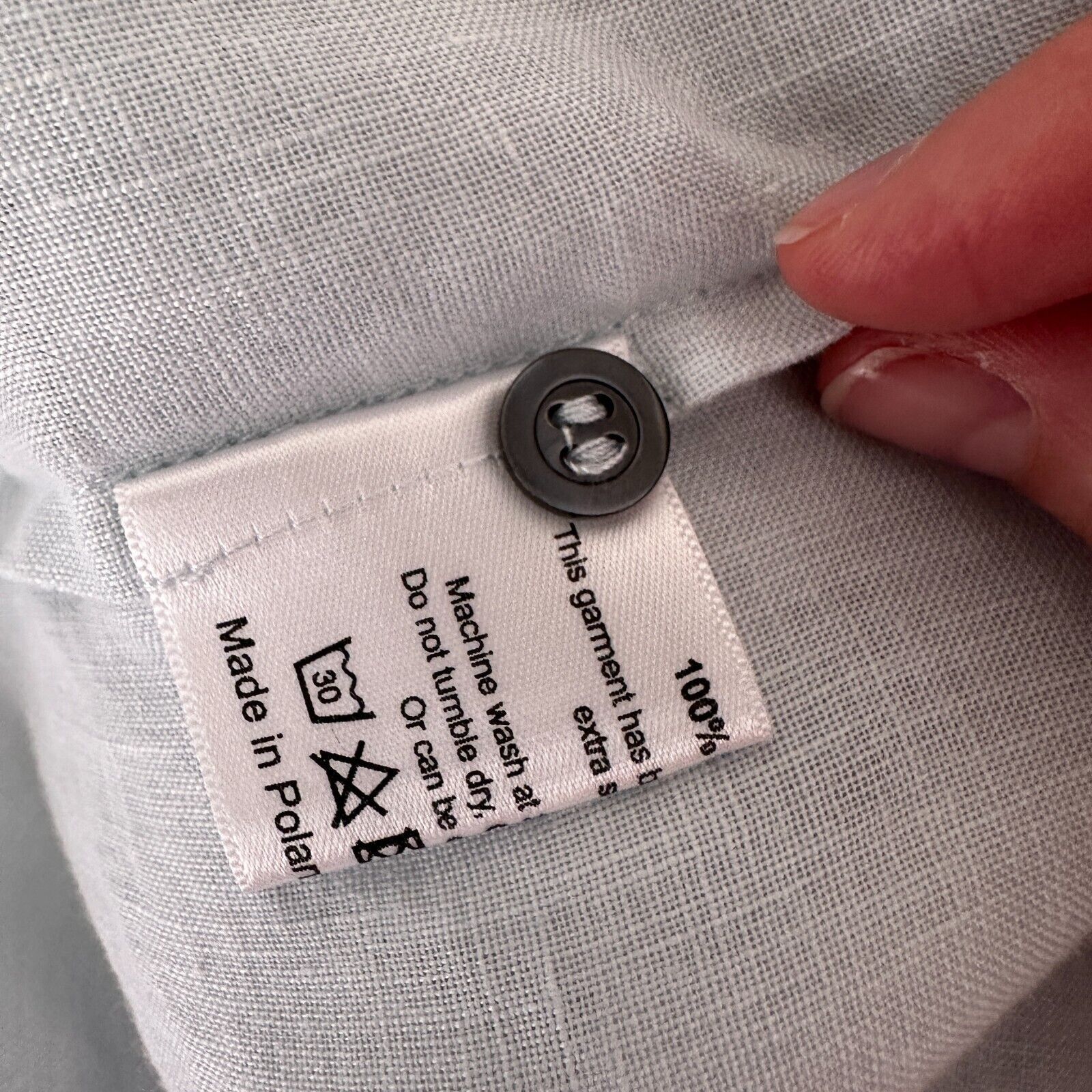 eskandar Eskandar Light Blue Linen Short Sleeve Front Pocket Blouse 6 Size M / US 6-8 / IT 42-44 - 9 Thumbnail