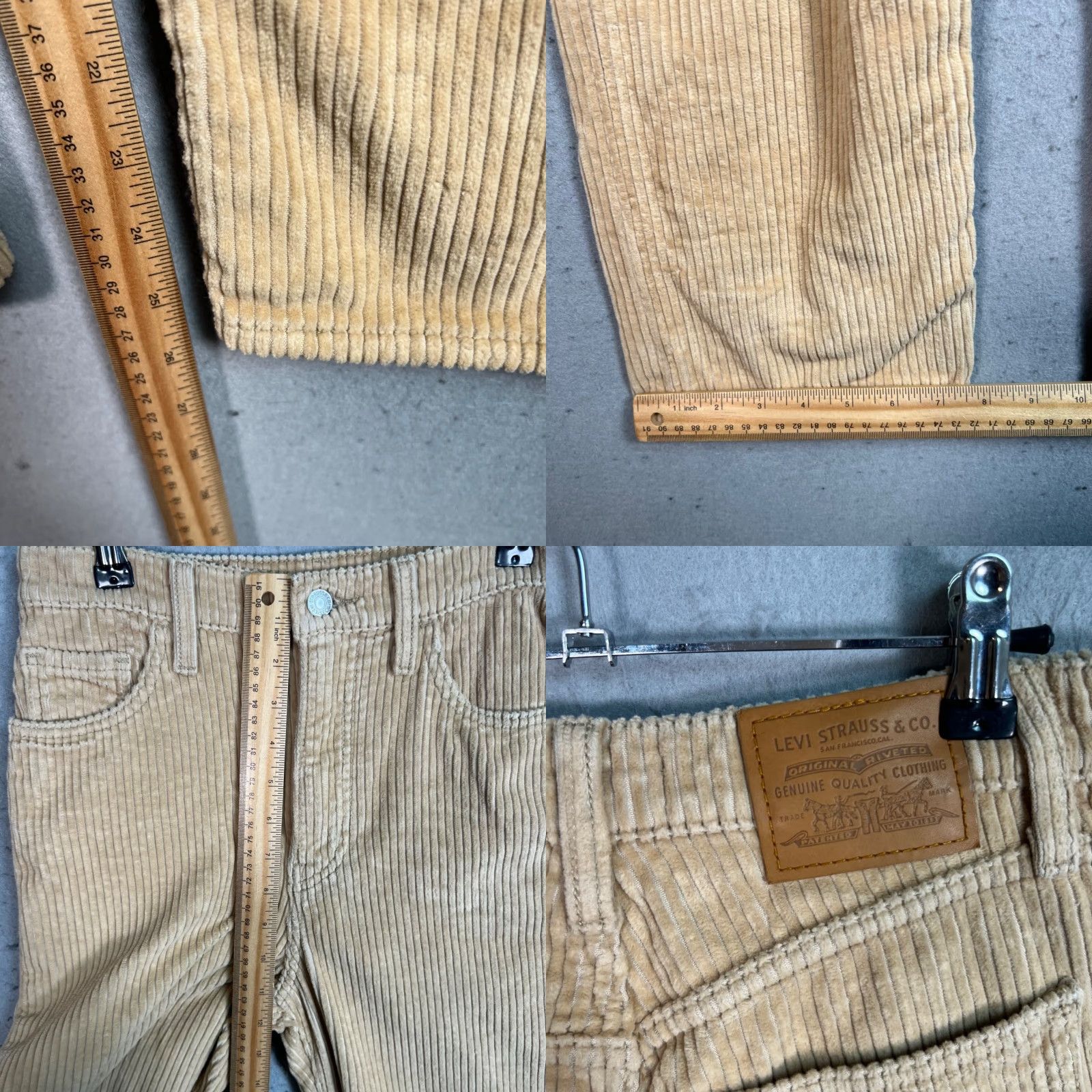 Levi's Levis Beige Ribcage Corduroy Straight Ankle Pants Womens Size 26 Cotton Size 26" / US 2 / IT 38 - 8 Thumbnail