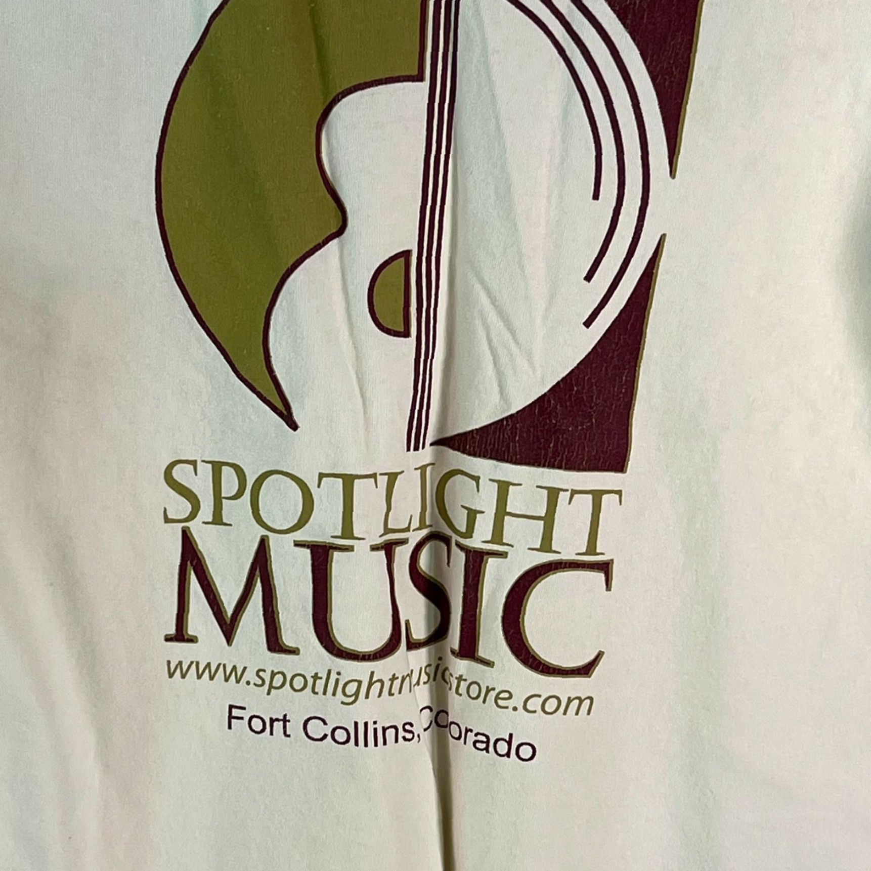 Gildan Spotlite Music Fort Collins Colorado Ivory Graphic T Shirt M Gildan Adult Size US M / EU 48-50 / 2 - 4 Thumbnail