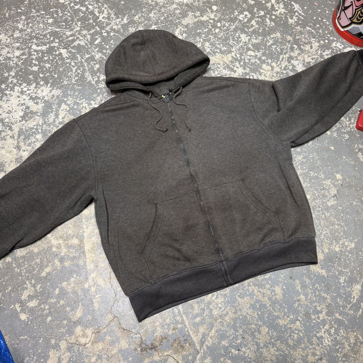 Vintage Vintage Athletech Black/Grey Waffle Thermal Zip Hoodie Sweat Size US XL / EU 56 / 4 - 3 Thumbnail
