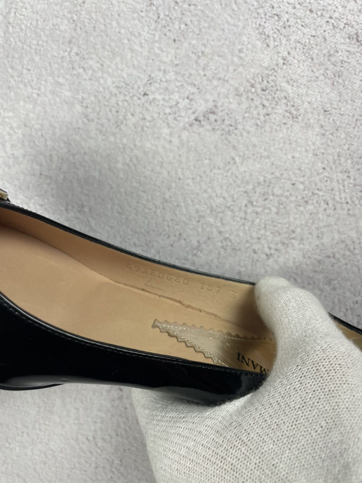 Emporio Armani × Vintage Emporio Armani Womens Heels boat Size 39 Size US 9 / IT 39 - 9 Thumbnail