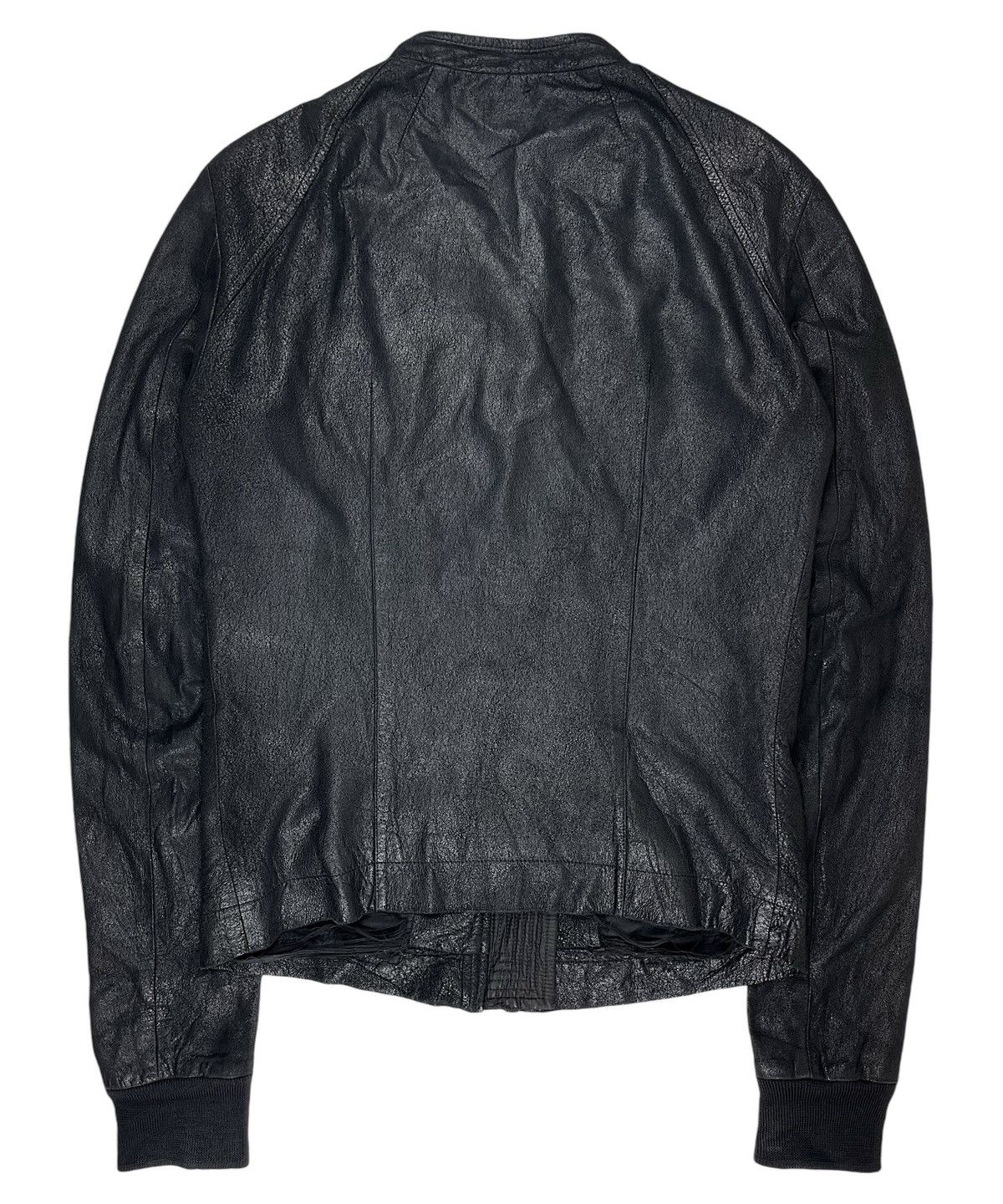Rick Owens SS06 Rick Owens Blistered Lamb Intarsia Leather Jacket Size US S / EU 44-46 / 1 - 3 Thumbnail