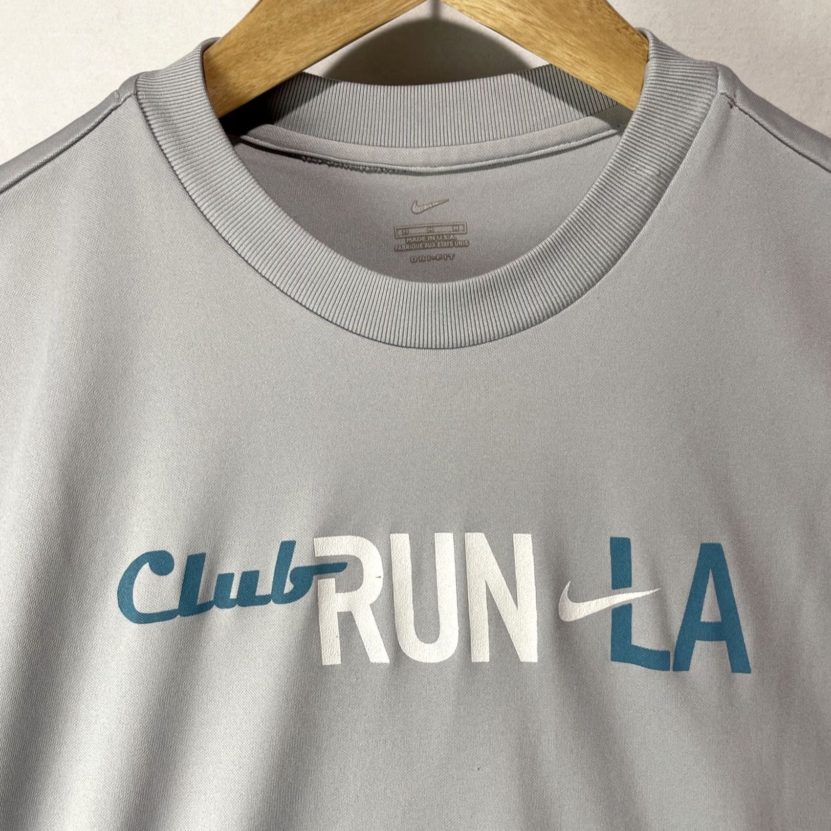 Nike Nike Dri-Fit Shirt Mens Medium Gray Los Angeles Running Jogging Club Adult Size US M / EU 48-50 / 2 - 4 Thumbnail