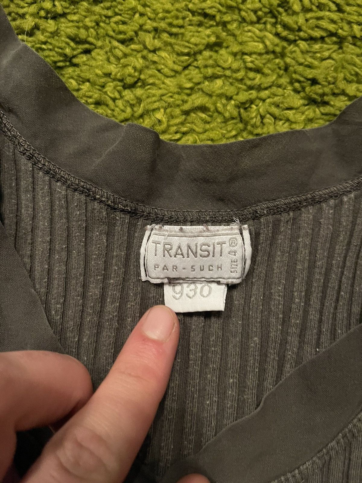 Transit × Transit Uomo Transit par-such avant garde ribbed cami tank top Size L / US 10 / IT 46 - 3 Thumbnail