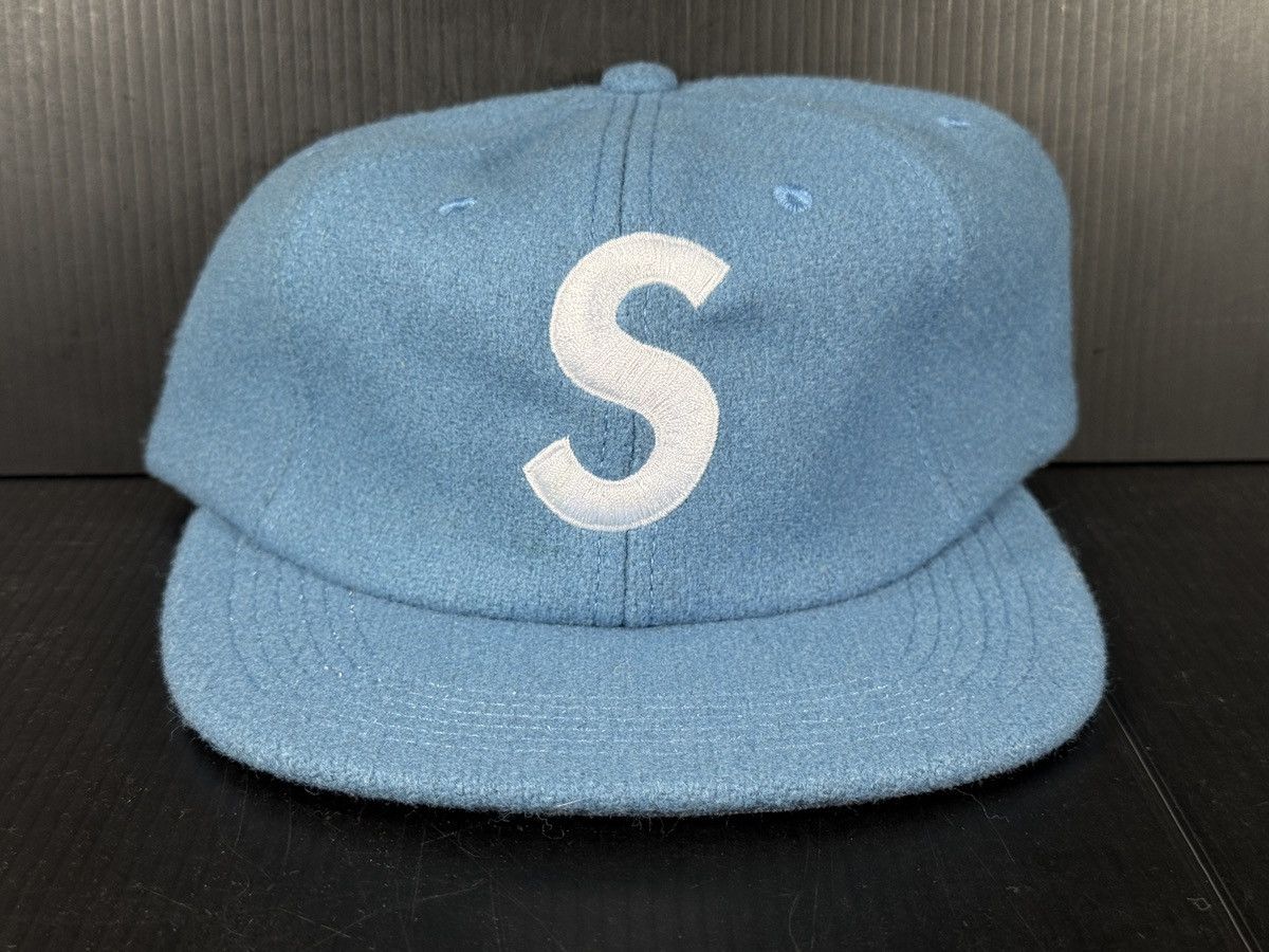 Supreme SUPREME FW15 S LOGO WOOL 6-PANEL STRAPBACK HAT LT BLUE BNWT Size ONE SIZE - 1 Thumbnail