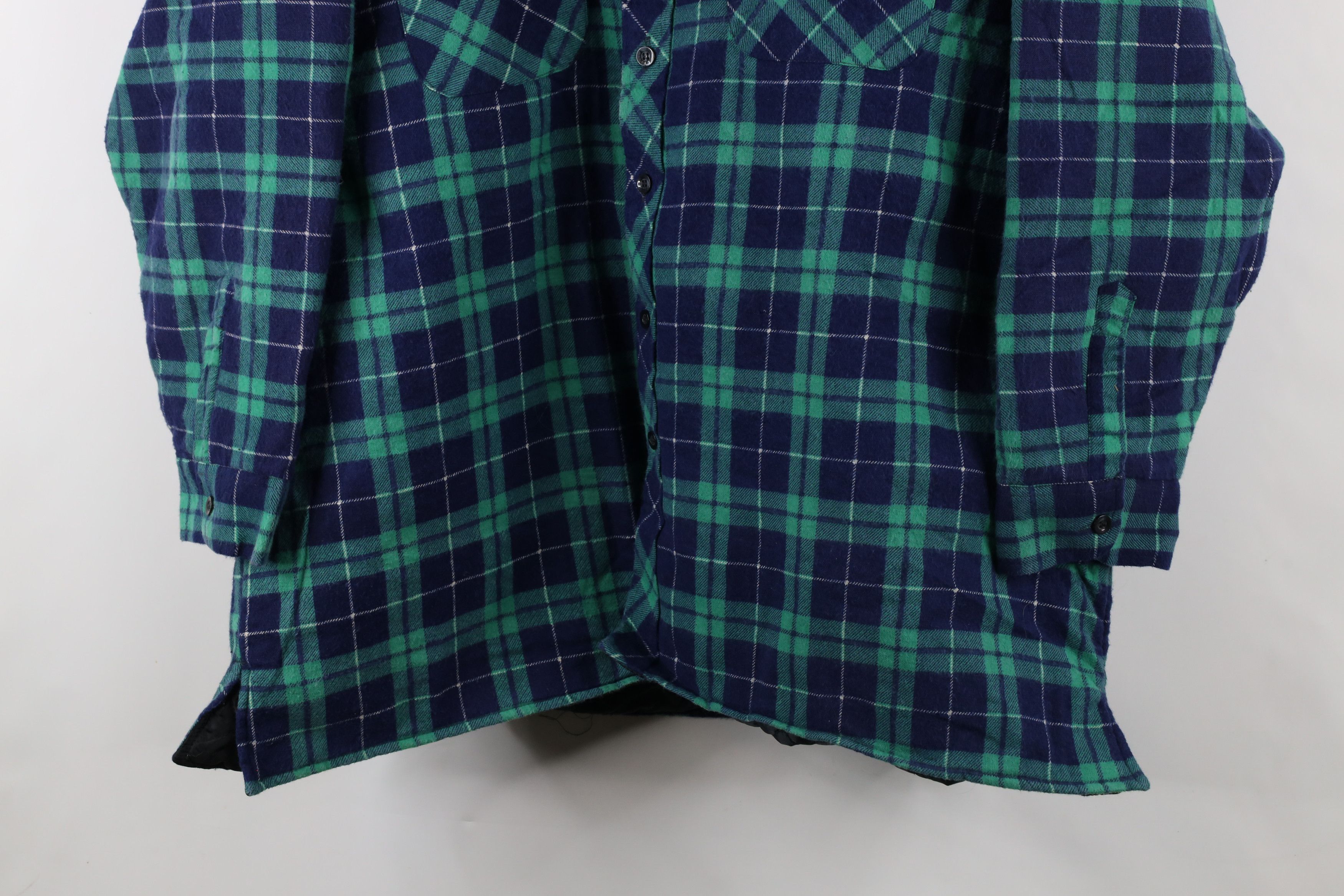 Vintage Vintage 90s Streetwear Flannel Button Shirt Jacket Jac Shirt Size US XXL / EU 58 / 5 - 3 Thumbnail
