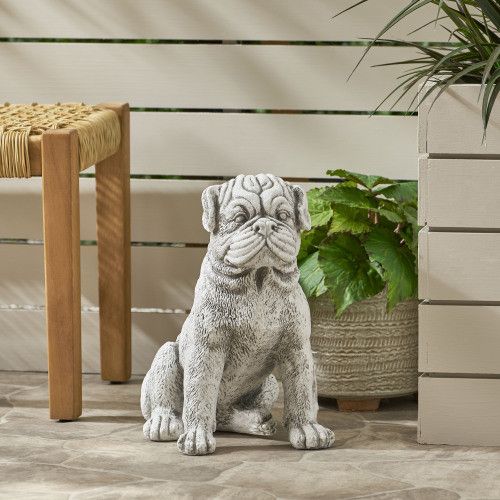 Designer × Homemade Dog Animals Weather Resistant Concrete Garden Statue Size US L / EU 52-54 / 3 - 2 Thumbnail