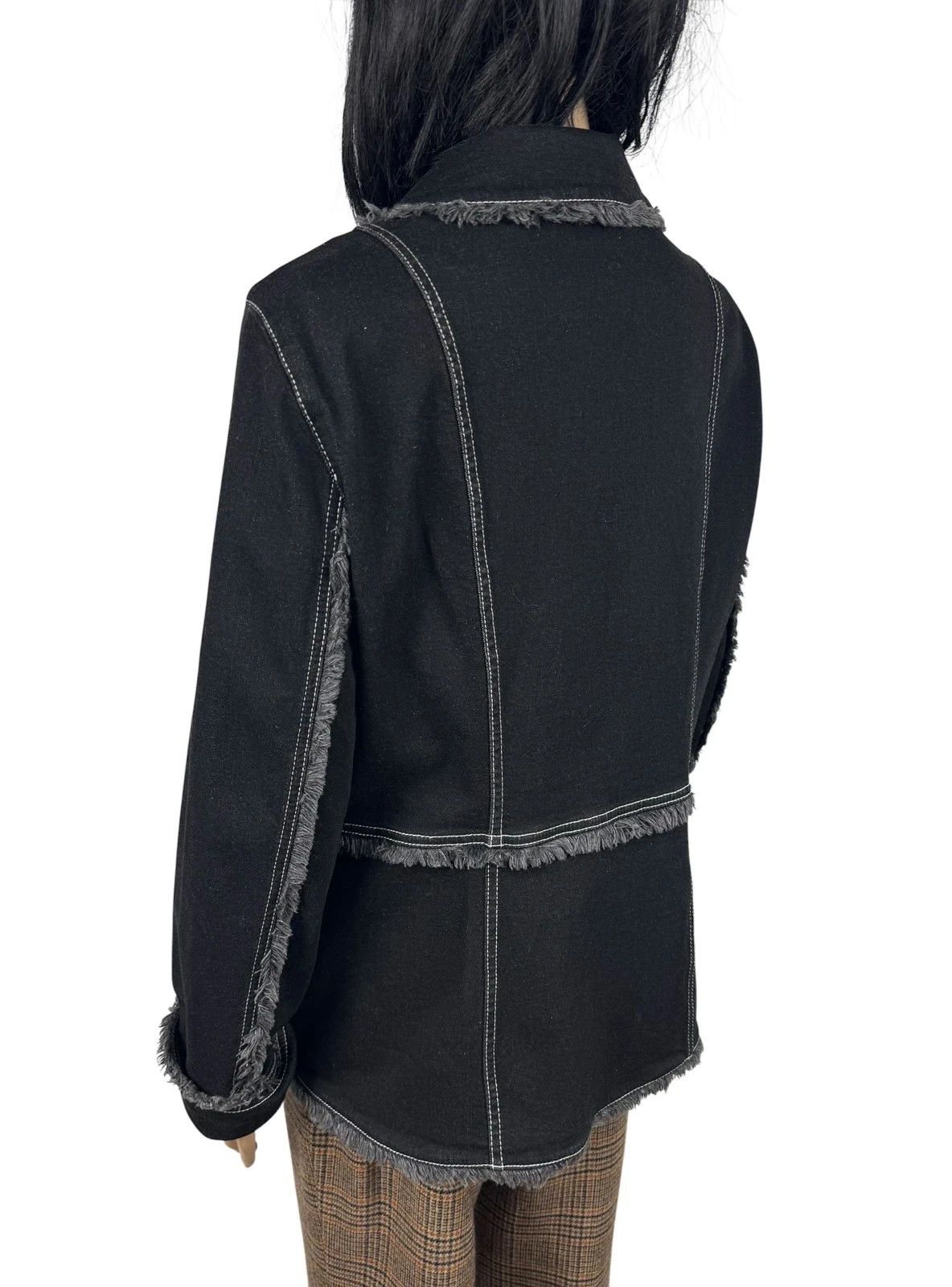 Laurel Laurel Denim Fringed Jacket Vintage size 44 Size L / US 10 / IT 46 - 7 Thumbnail