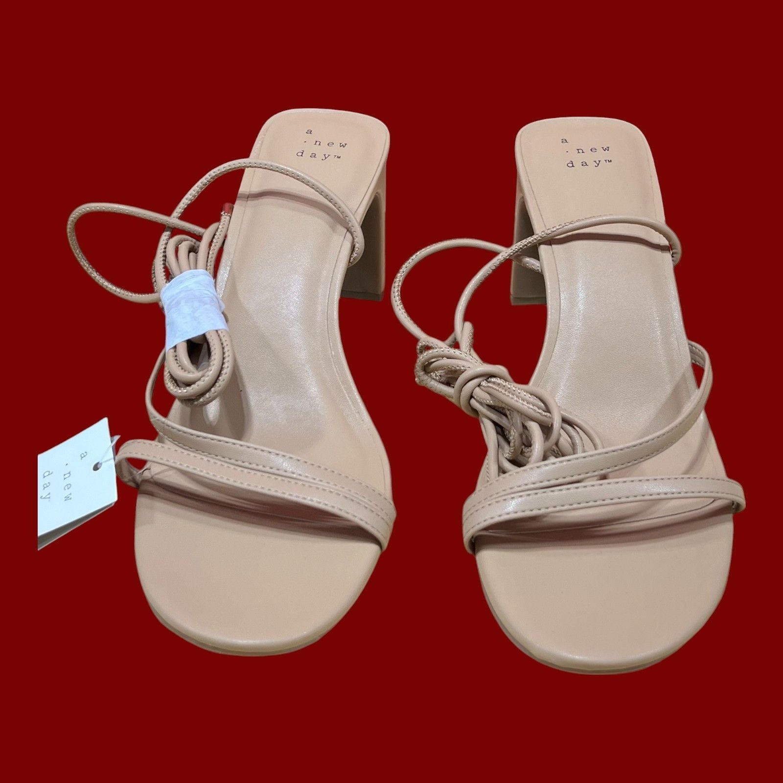 Other A New Day - Women's Lace Up Heels Sandals With Memory Foam I Size US 10 / IT 40 - 4 Thumbnail