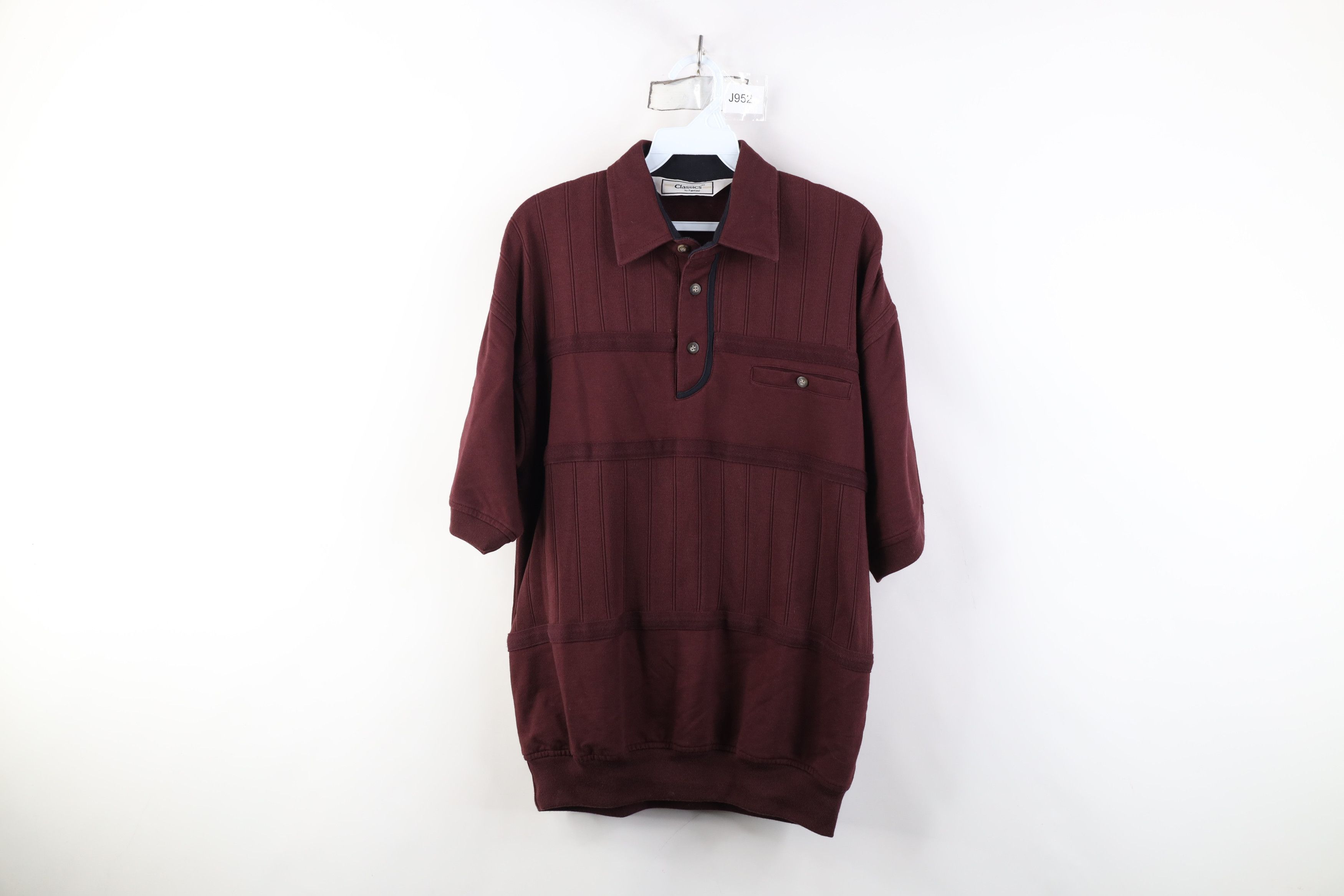 Vintage Vintage 90s Streetwear Striped Pullover Polo Shirt Mob Mafia Size US M / EU 48-50 / 2 - 1 Thumbnail
