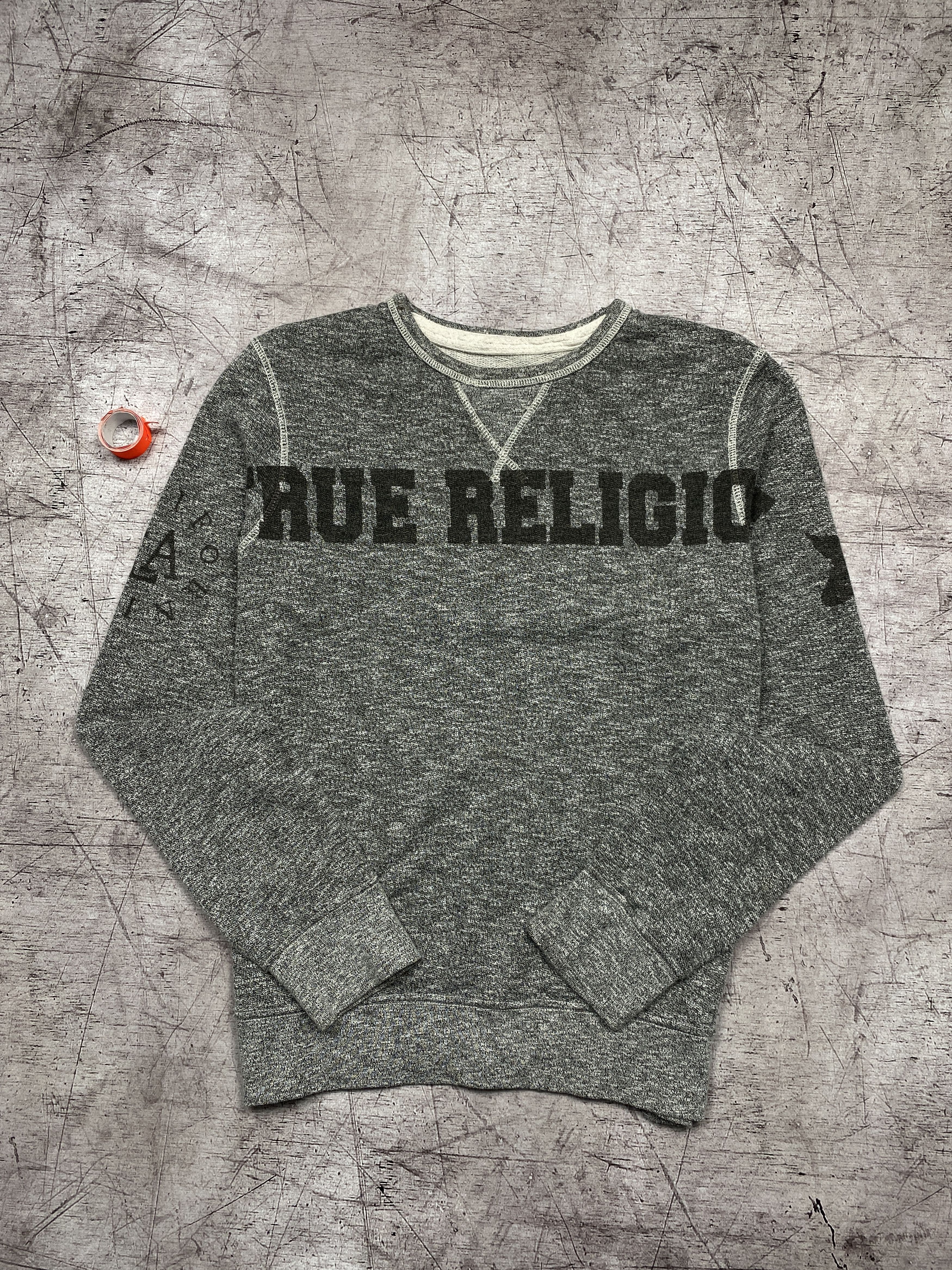 True Religion × Vintage True Religion Vintage Mens Big Logo Sweatshirt Size US M / EU 48-50 / 2 - 1 Thumbnail