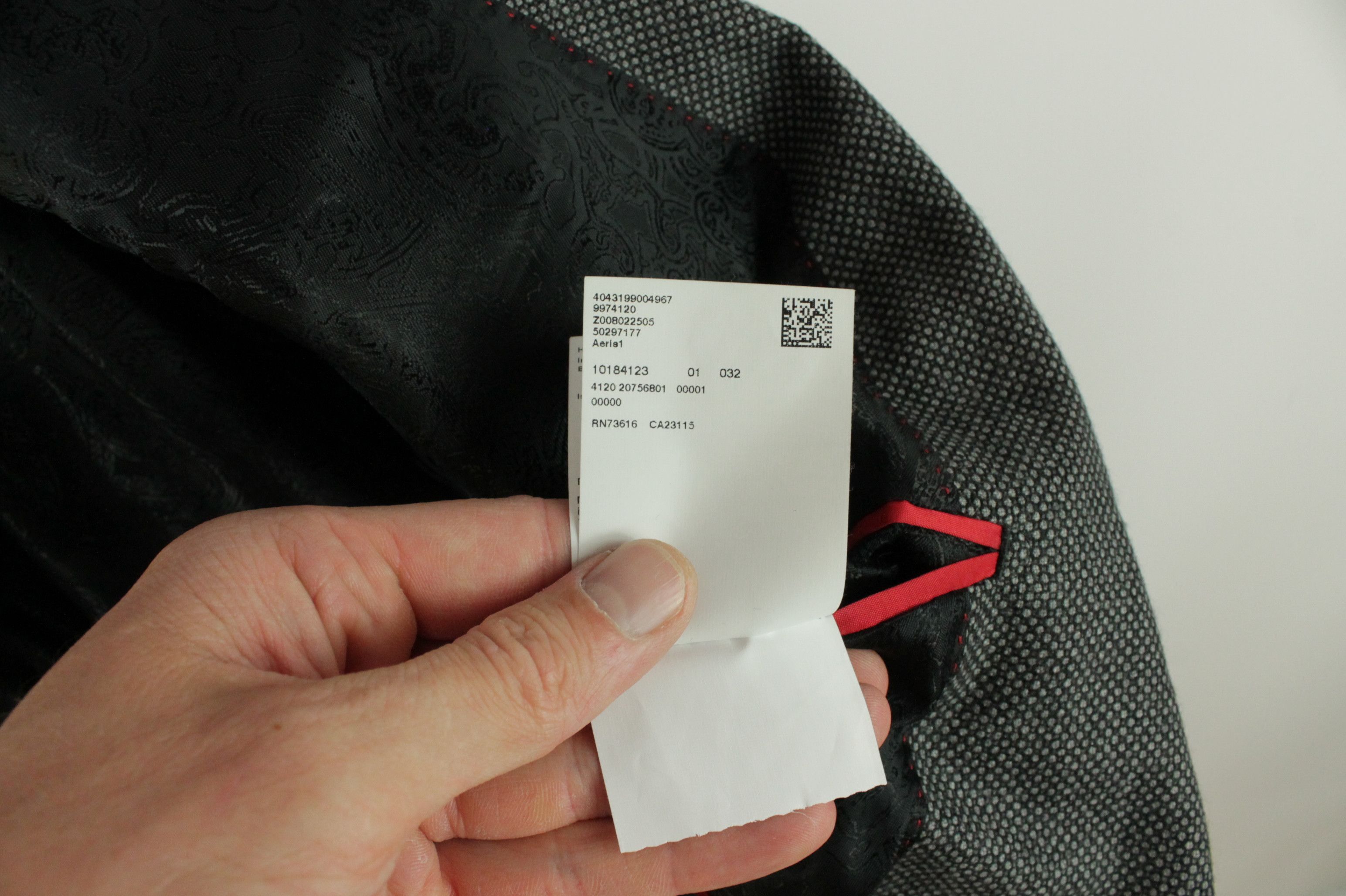 Designer × Hugo Boss Hugo Boss Red Label Structured Gray Wool Blazer Jacket Size US L / EU 52-54 / 3 - 12 Thumbnail