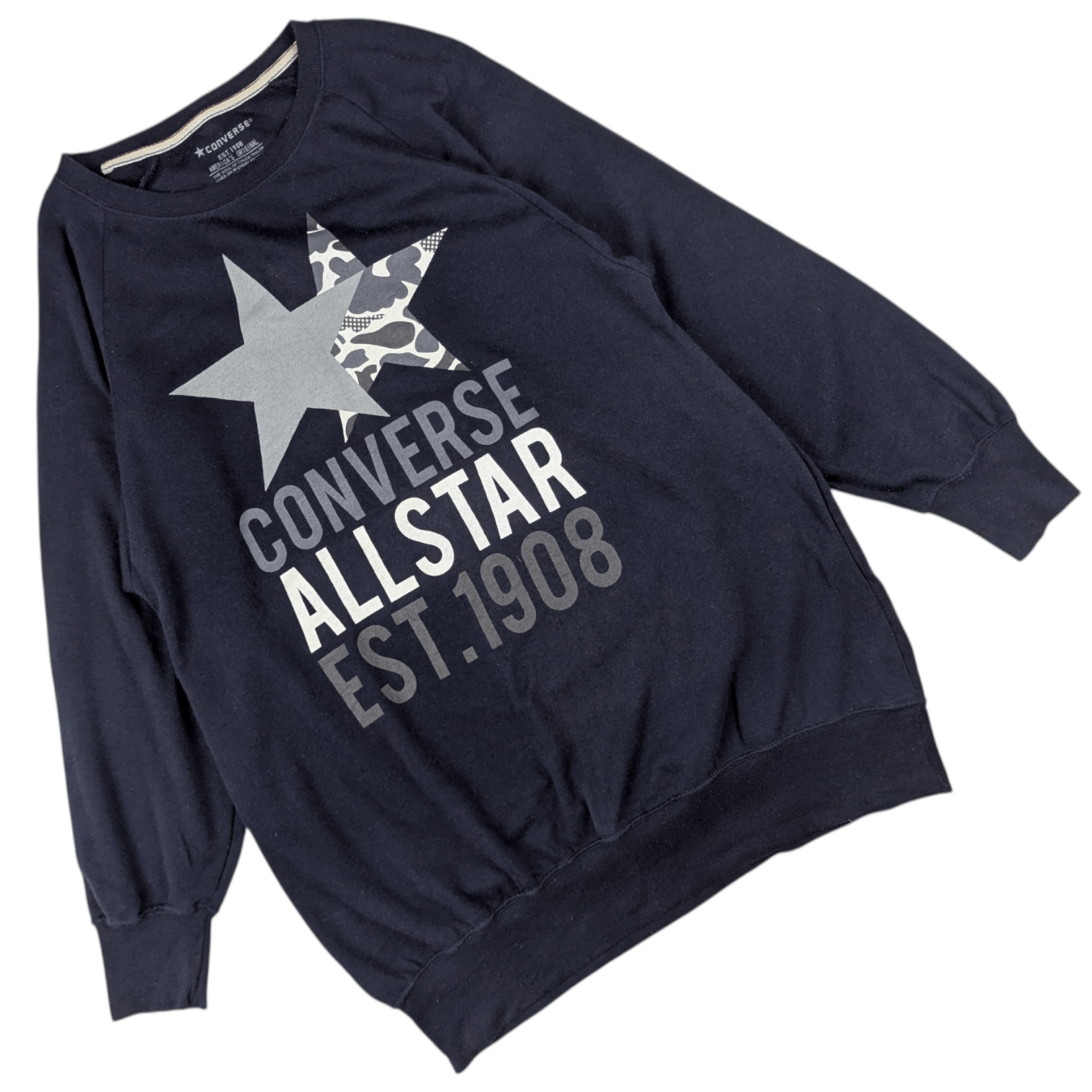 Converse CONVERSE All Star Big Spell Out Logo Sweatshirts Size M / US 6-8 / IT 42-44 - 4 Thumbnail