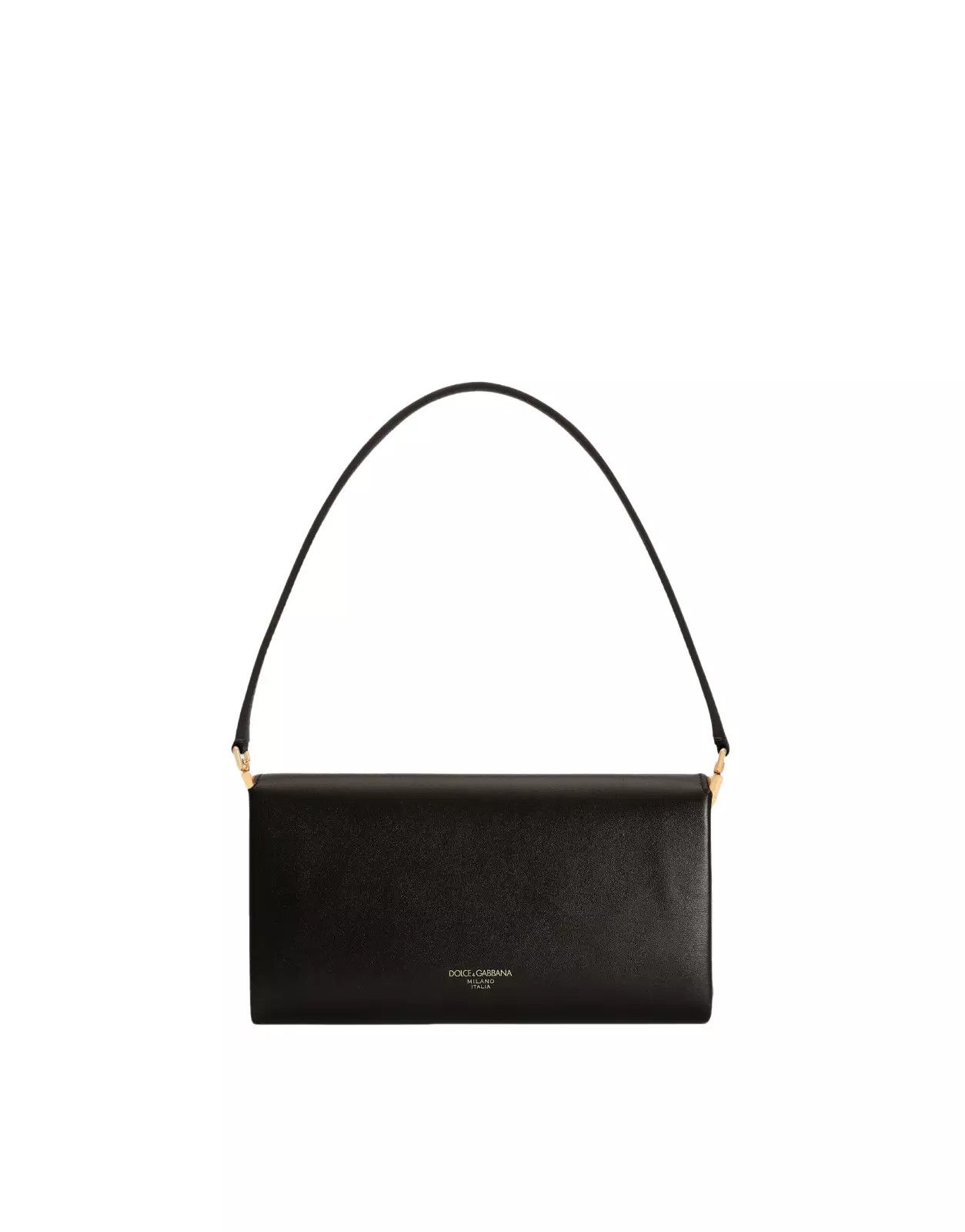 Dolce & Gabbana DOLCE&GABBANA Marlene Black Leather Shoulder Bag Size ONE SIZE - 3 Thumbnail