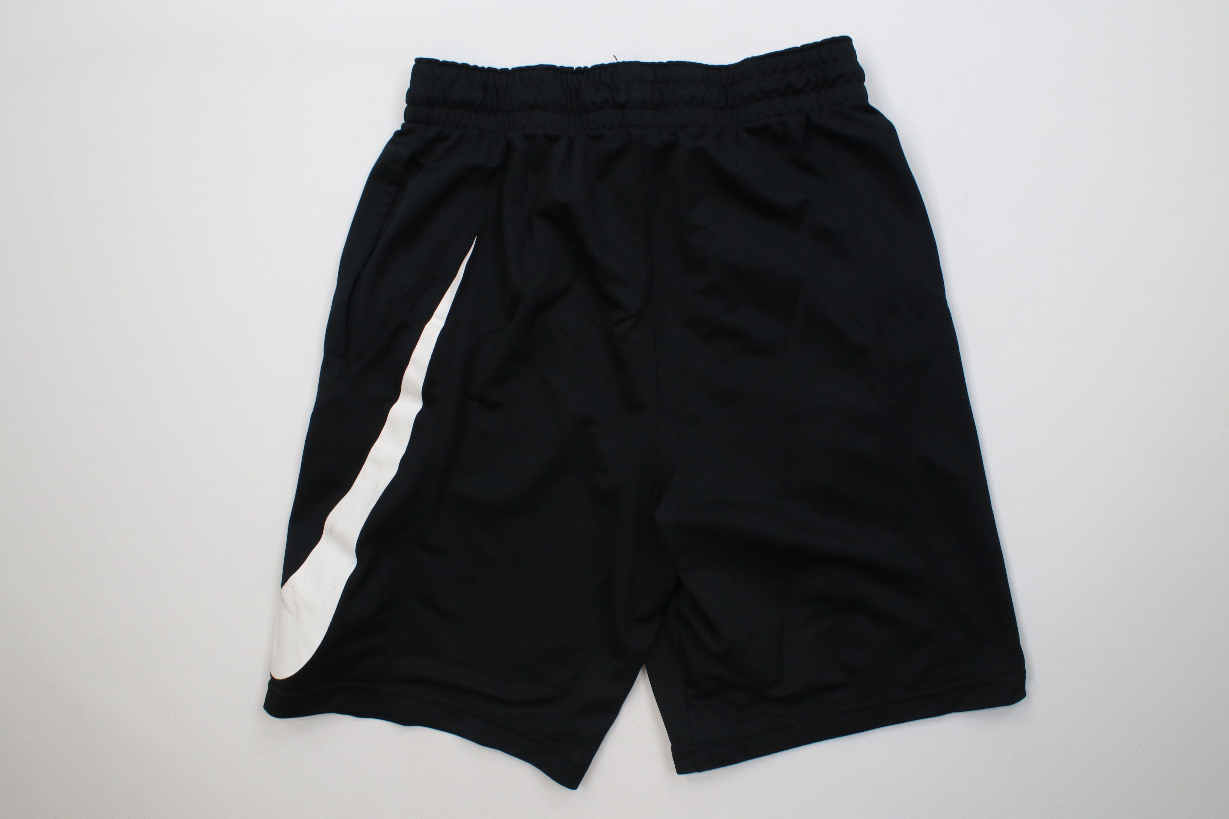 Nike Vintage Y2K Nike Swoosh Knit Gym Basketball Shorts Black Size US 32 / EU 48 - 9 Thumbnail