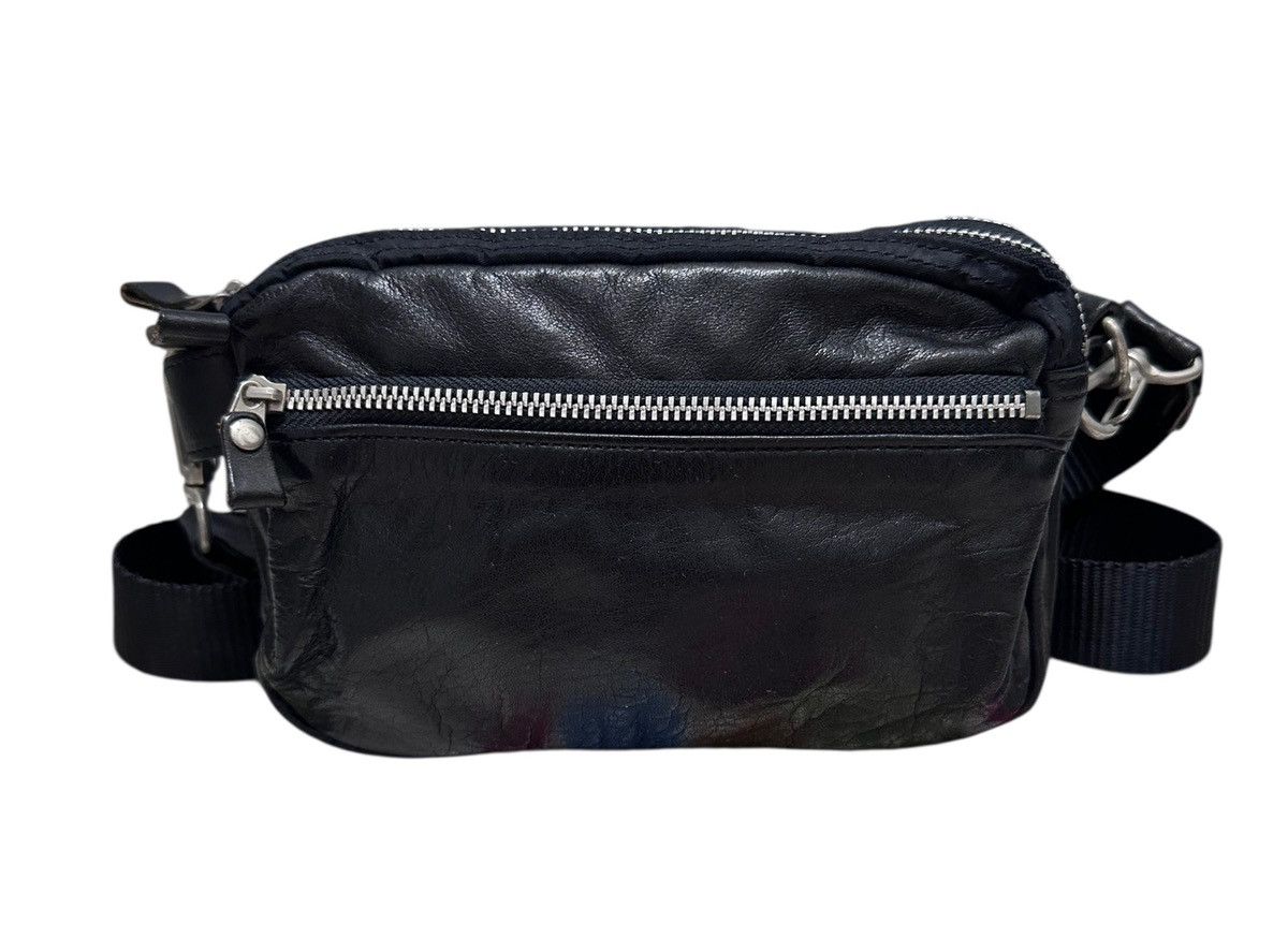 Yohji Yamamoto Black Leather Sling Bag