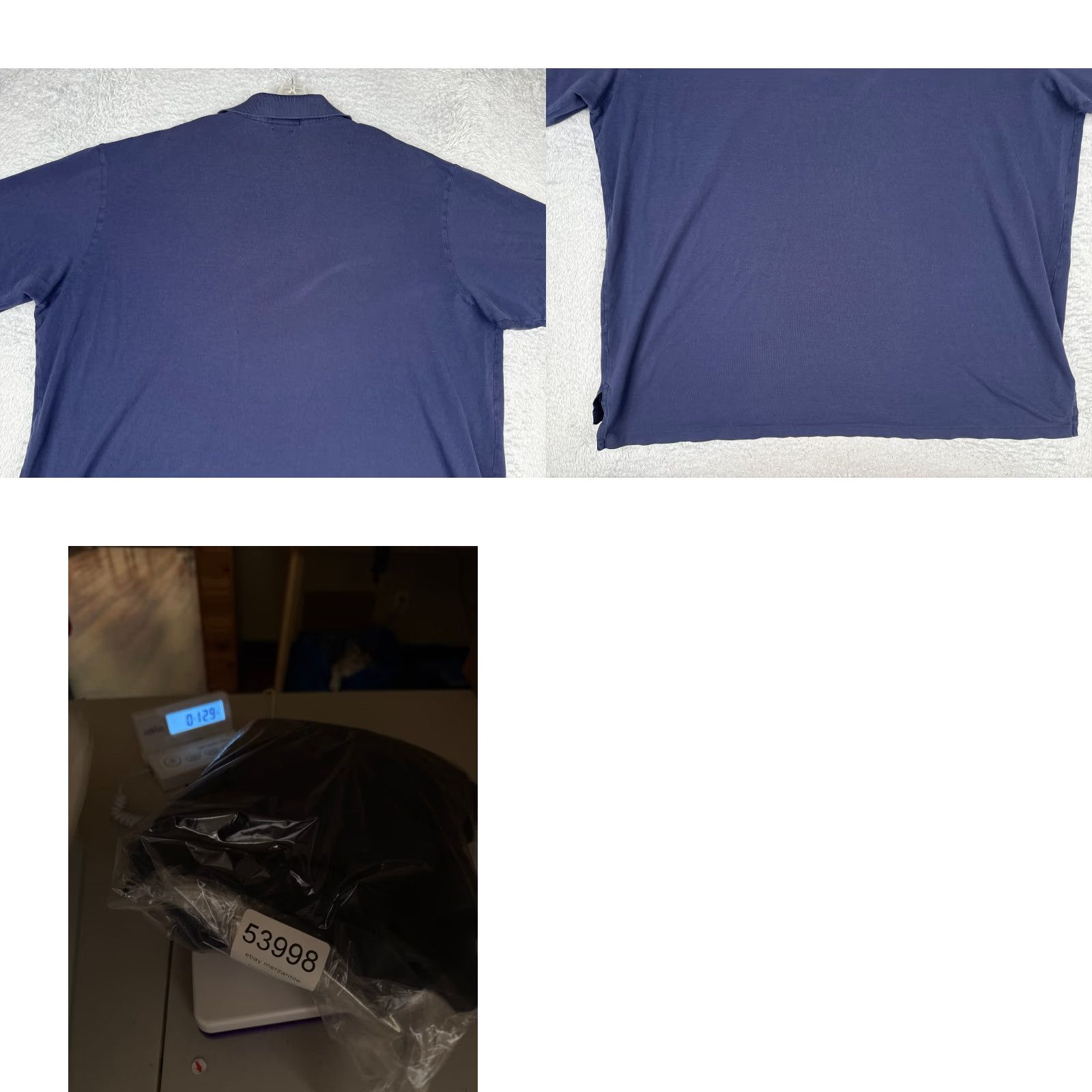Ralph Lauren VINTAGE Ralph Lauren Polo Shirt Men 4XL Blue Short Sleeve Cotton Size US XXL / EU 58 / 5 - 9 Thumbnail