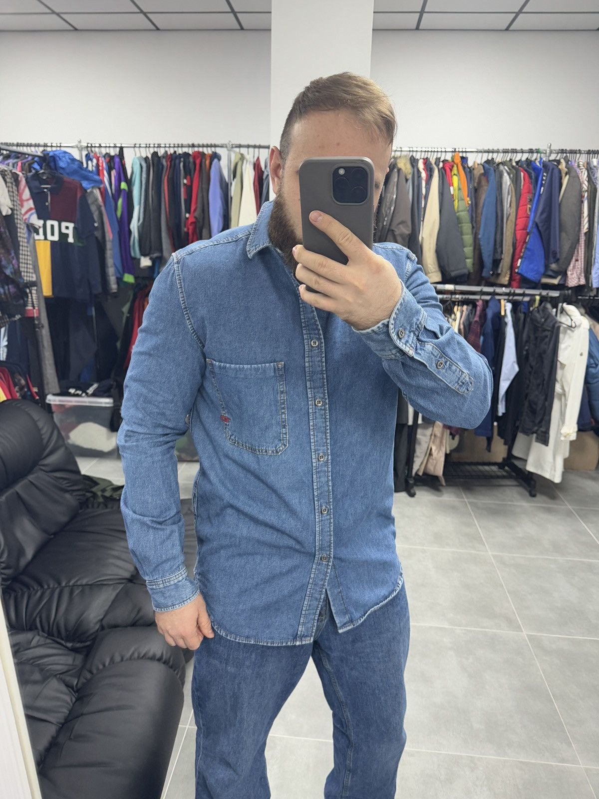 Diesel Diesel Button Shirt Size L Size US L / EU 52-54 / 3 - 2 Thumbnail