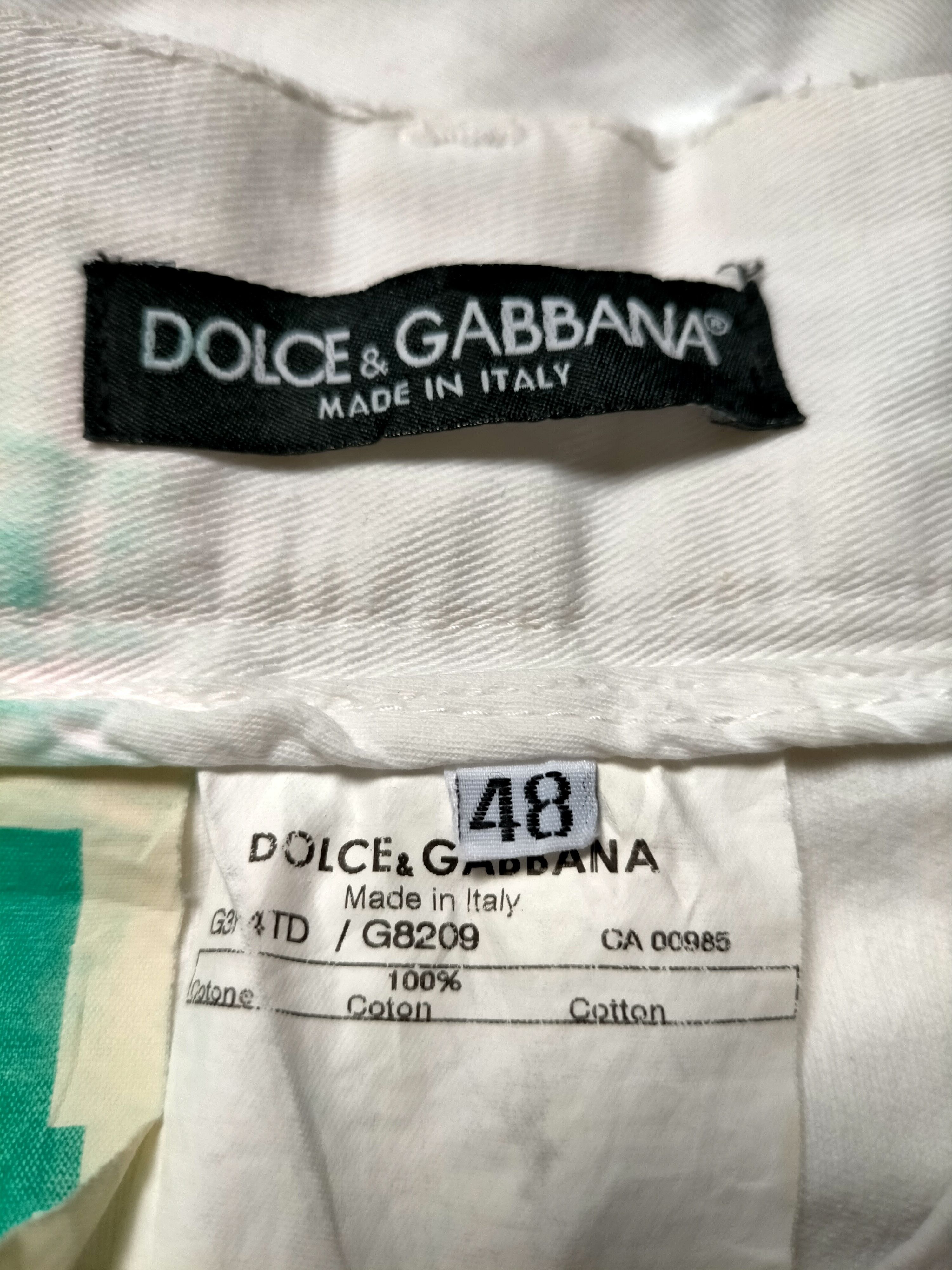 Dolce & Gabbana Dolce&Gabbana White Ripped Jeans 2005 Zipped Denim Size US 34 / EU 50 - 23 Thumbnail