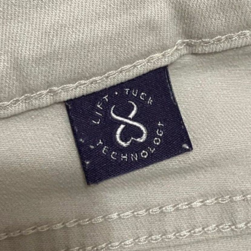 NYDJ VINTAGE NYDJ Jeans Tan Denim Mid Rise Ankle Lift Tuck Embroidered Stretch 6 Womens Regular 26in Inseam 5-Pocket Design Womens Jeans Tan Den im Size 28" / US 6 / IT 42 - 7 Thumbnail
