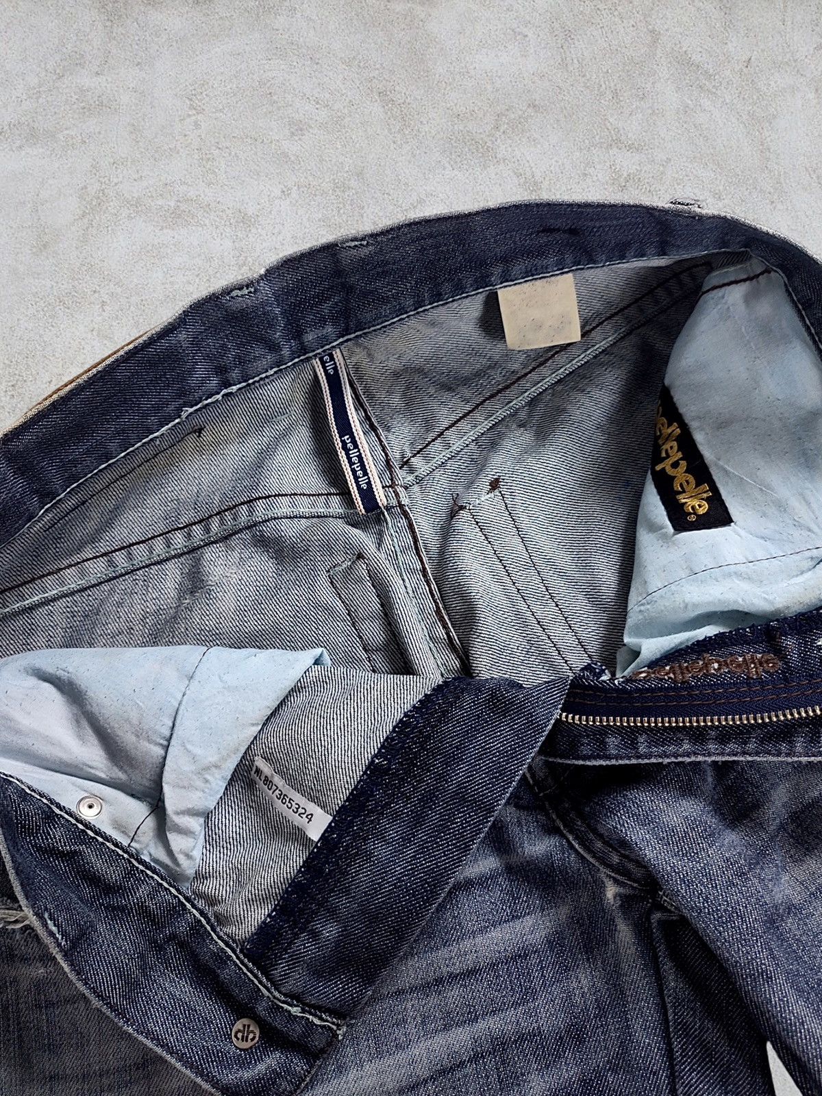 Pelle Pelle Y2K Pelle Pelle Straight Fit Distressed Denim Jeans Size US 30 / EU 46 - 10 Thumbnail