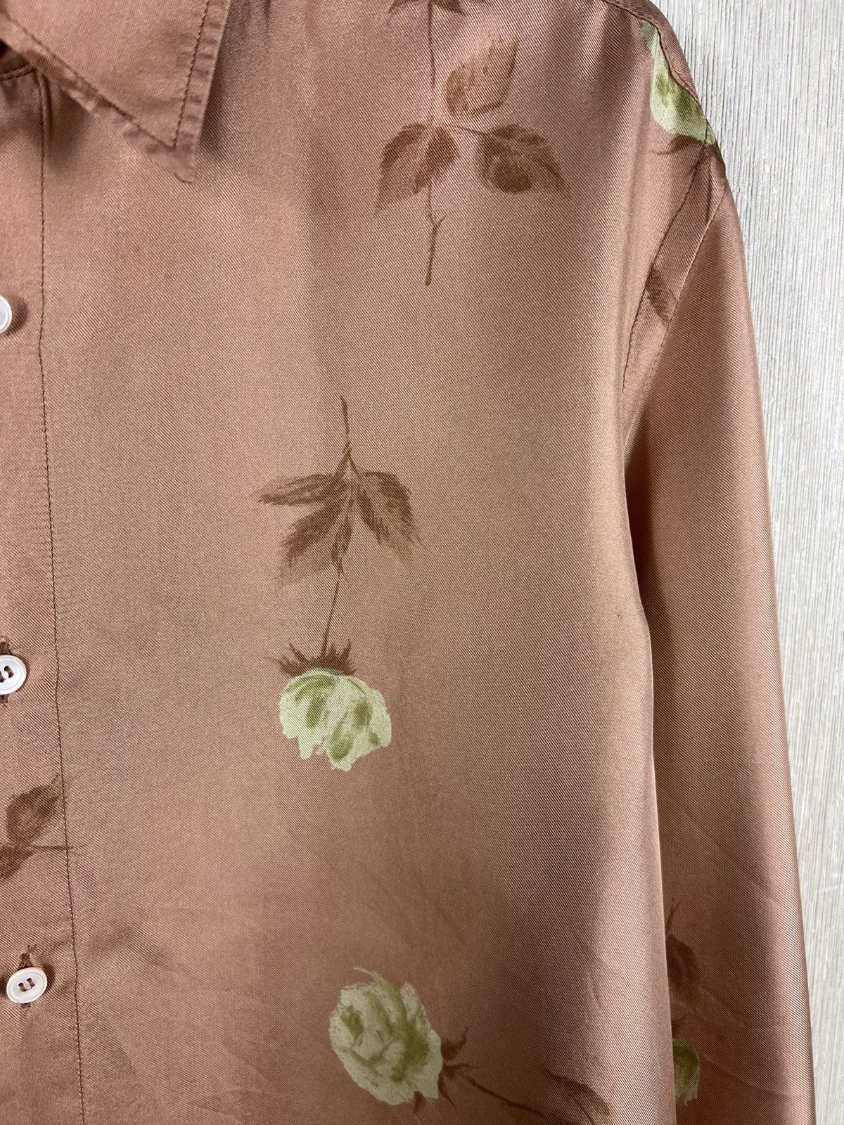 Marni Vintage Marni silk shirt full print white roses button up Size US M / EU 48-50 / 2 - 8 Thumbnail