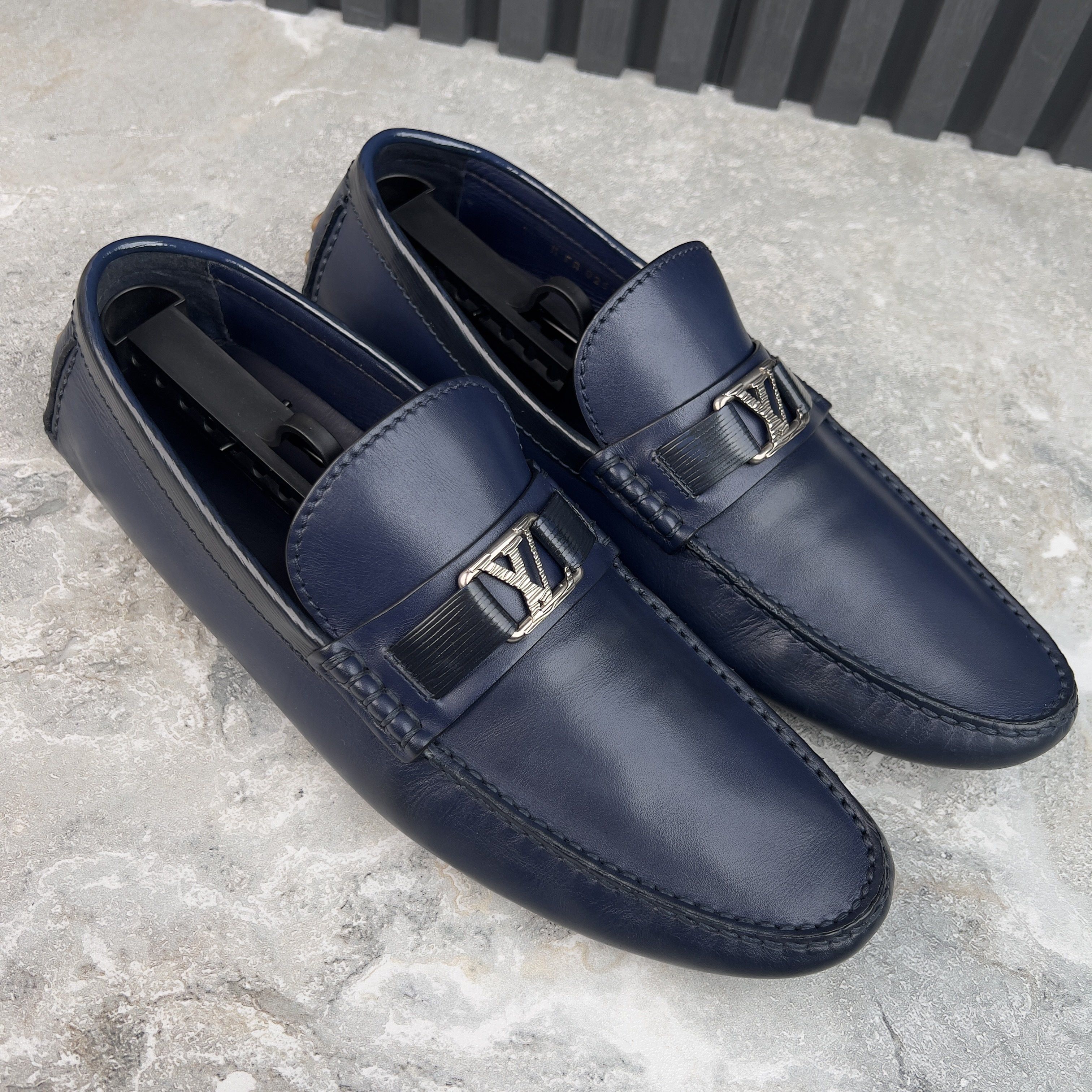 Louis Vuitton Hockenheim Moccasins Leather Taiga Size US 11 / EU 44 - 5 Thumbnail