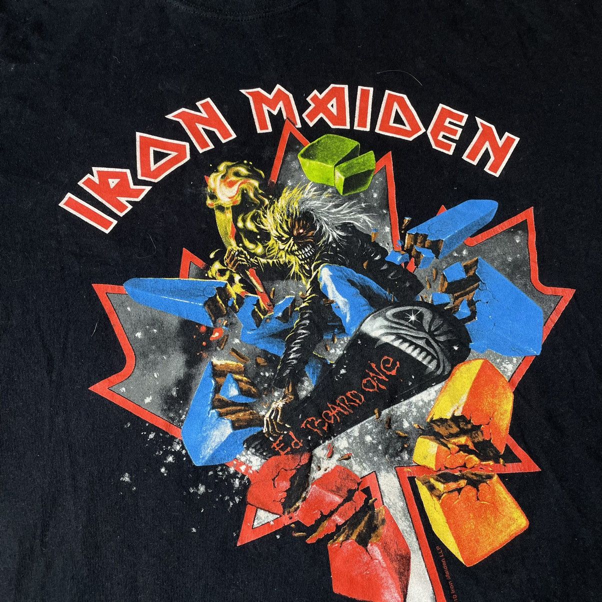 Vintage Vintage 90s Iron Maiden Band Tee Graphic Punk Grunge XXL Size US XXL / EU 58 / 5 - 6 Thumbnail