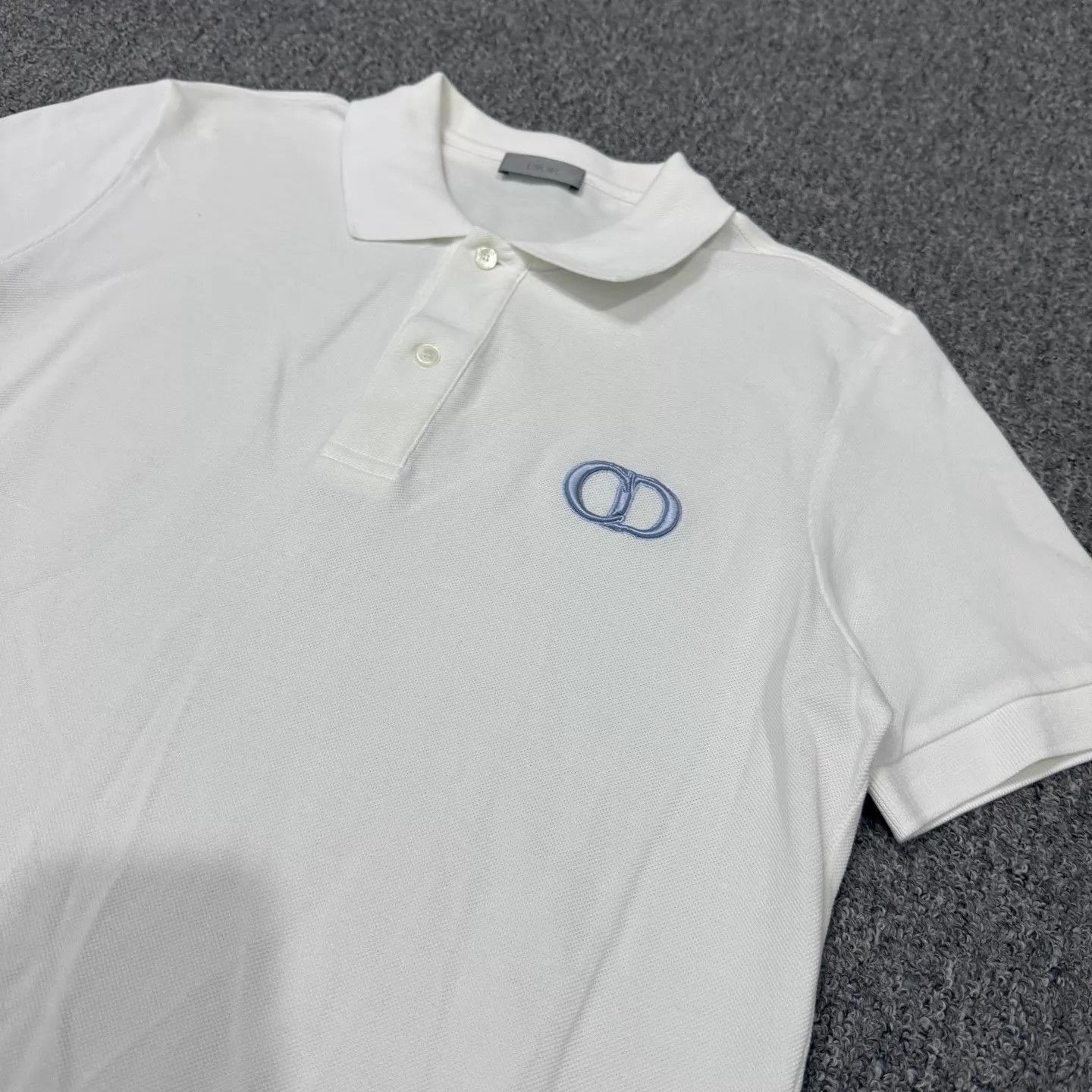 Dior Dior SS24 White Embroidered CD Short Polo M 99 New Size M / US 6-8 / IT 42-44 - 3 Thumbnail