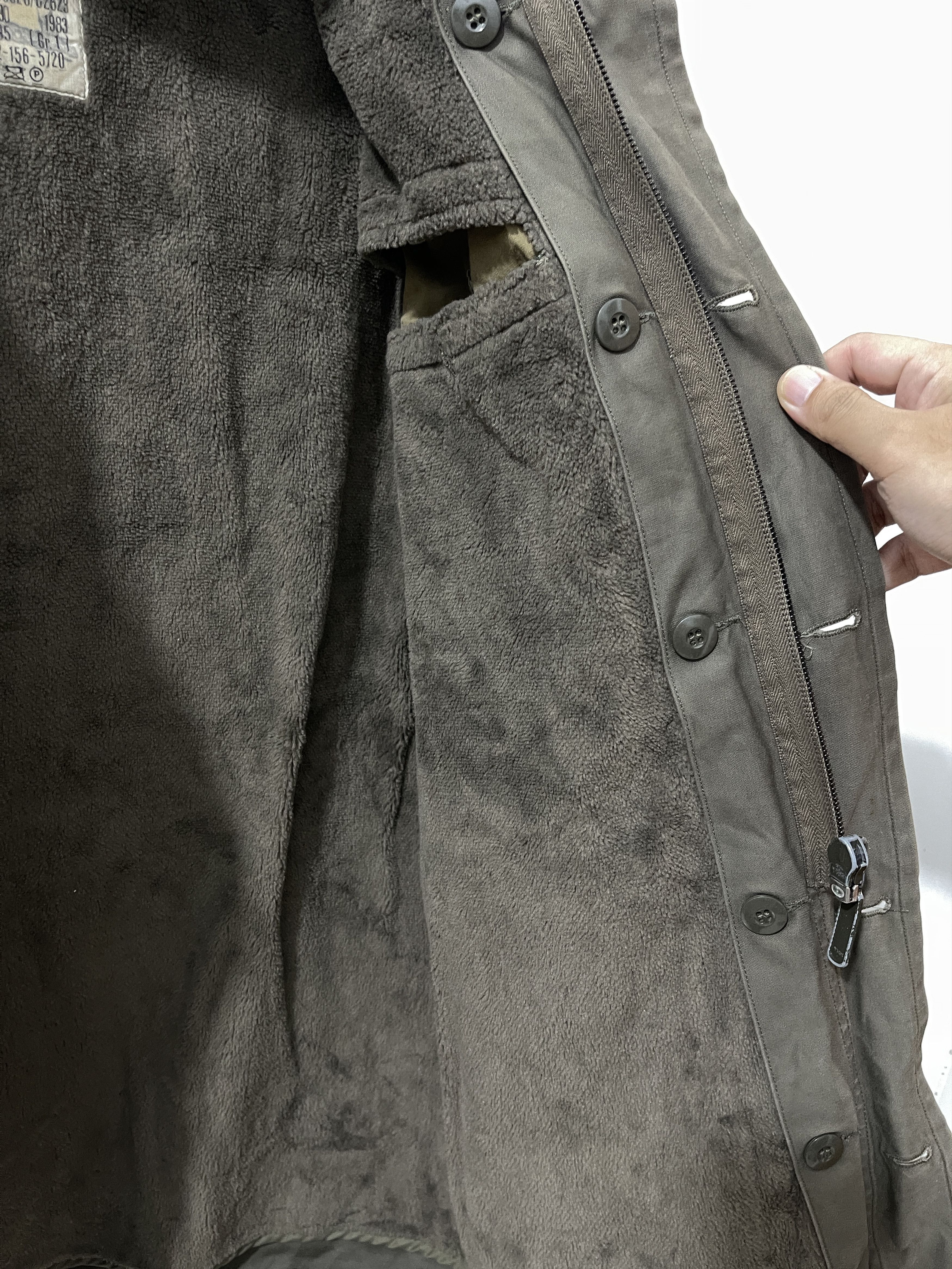 Vintage 80s Feuchter Ringelai Germany Military Canvas Jacket Size US L / EU 52-54 / 3 - 9 Thumbnail