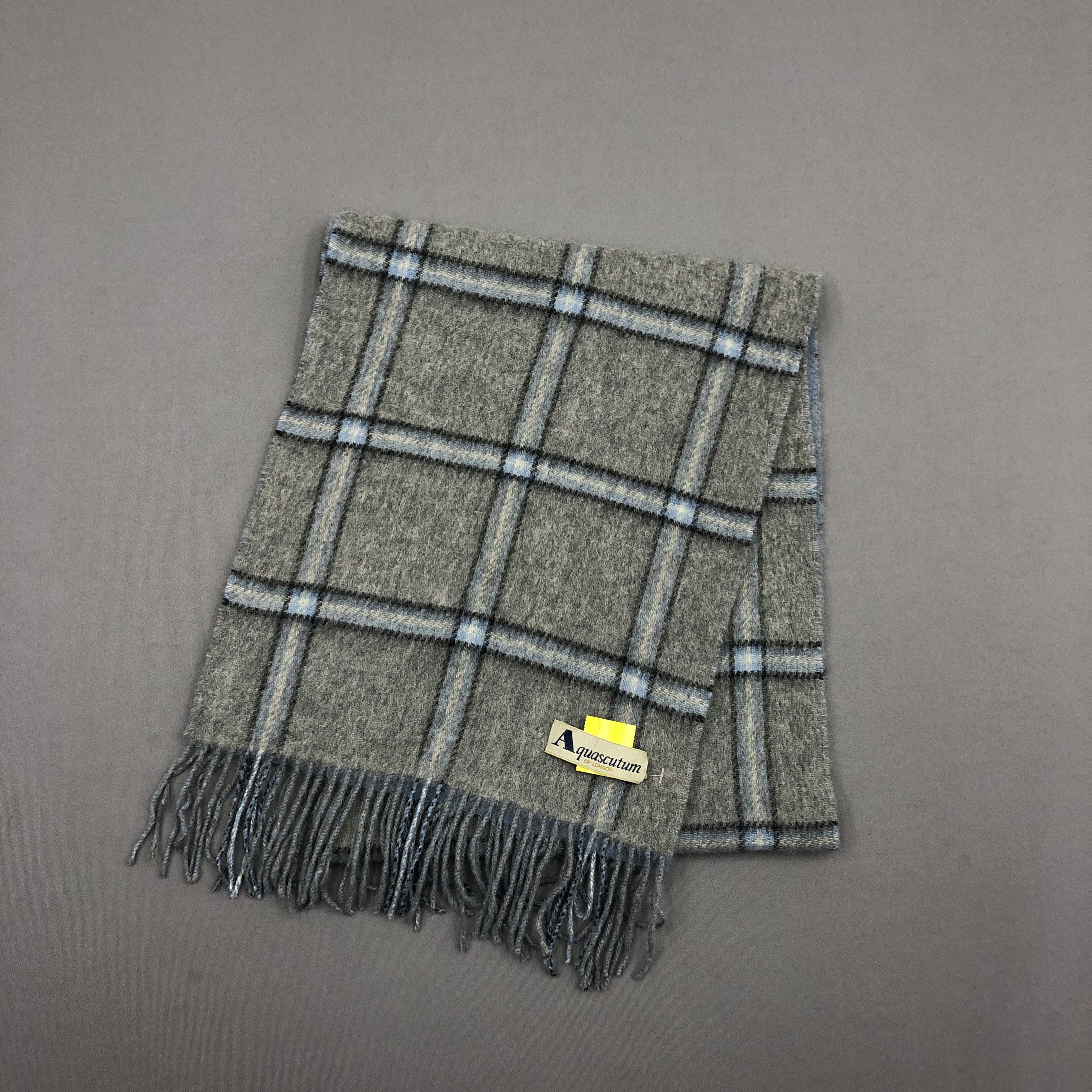 Aquascutum Vintage Aquascutum Scarf Muffler Wool Plaid Scarves Size ONE SIZE - 2 Thumbnail