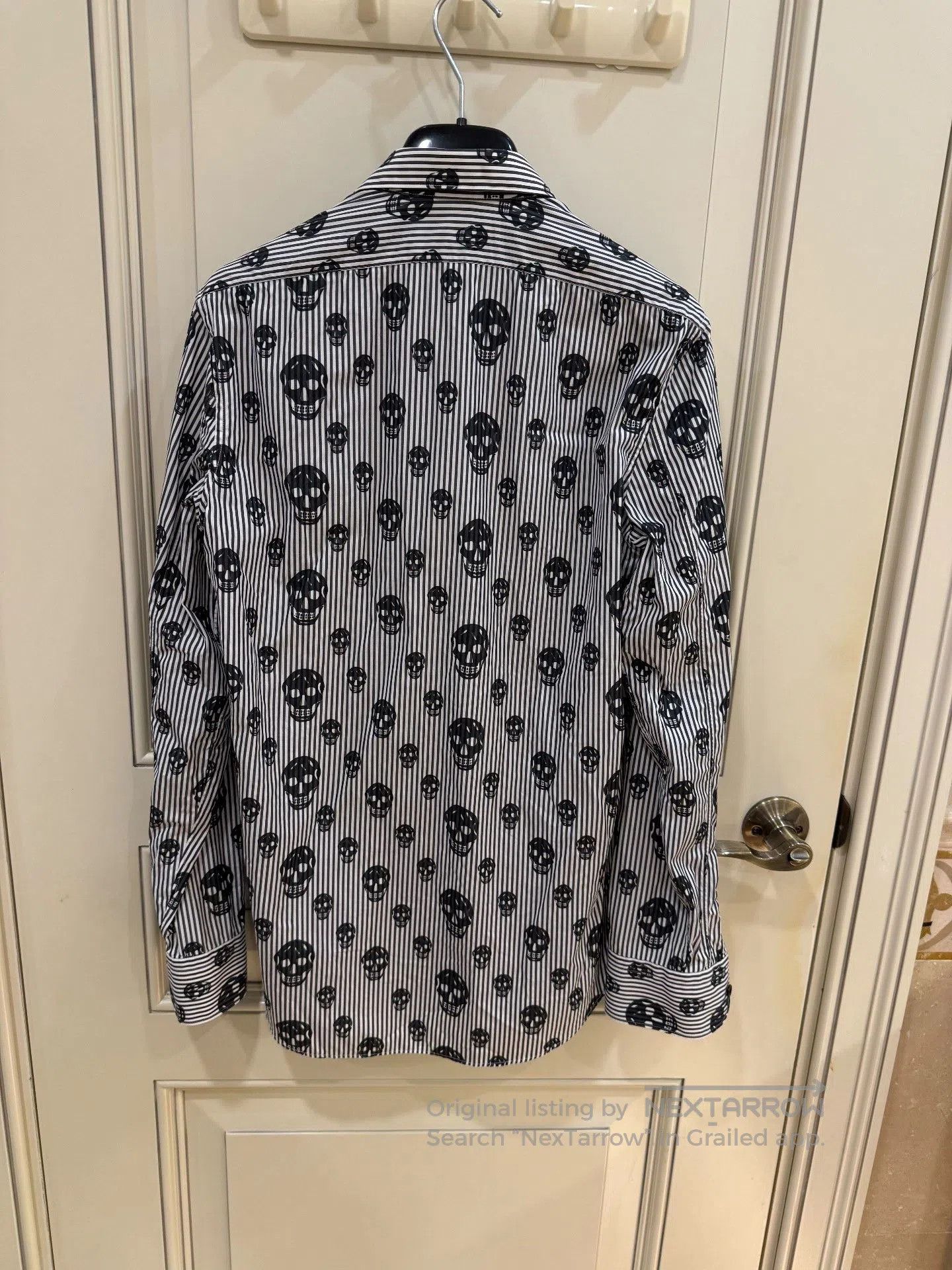 Alexander McQueen Alexander McQueen Striped Skull Print Shirt. Size US M / EU 48-50 / 2 - 6 Thumbnail