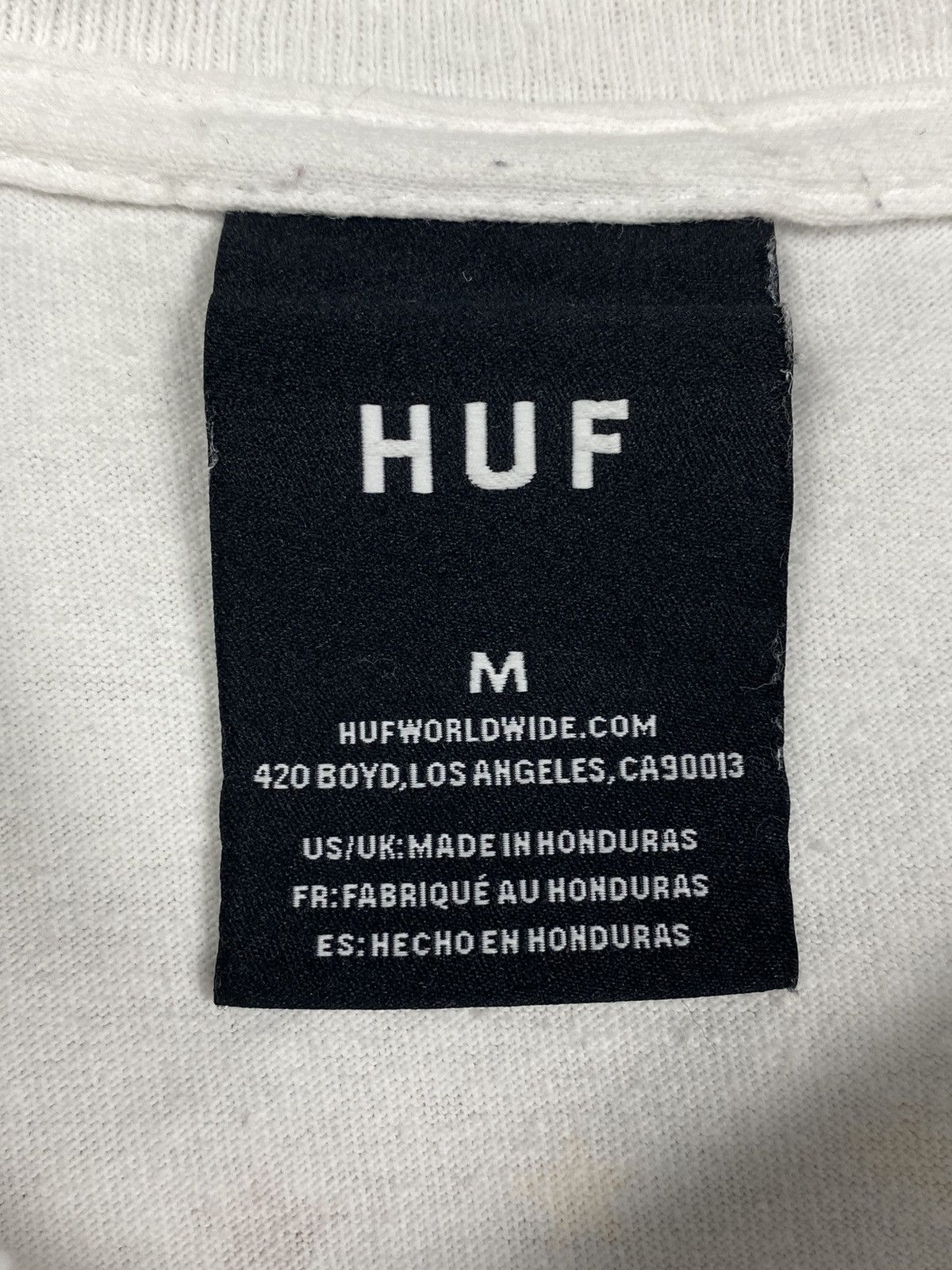 Huf Huf Skateboarding Streetwear Big Logo T Shirt Size M Size US M / EU 48-50 / 2 - 9 Thumbnail