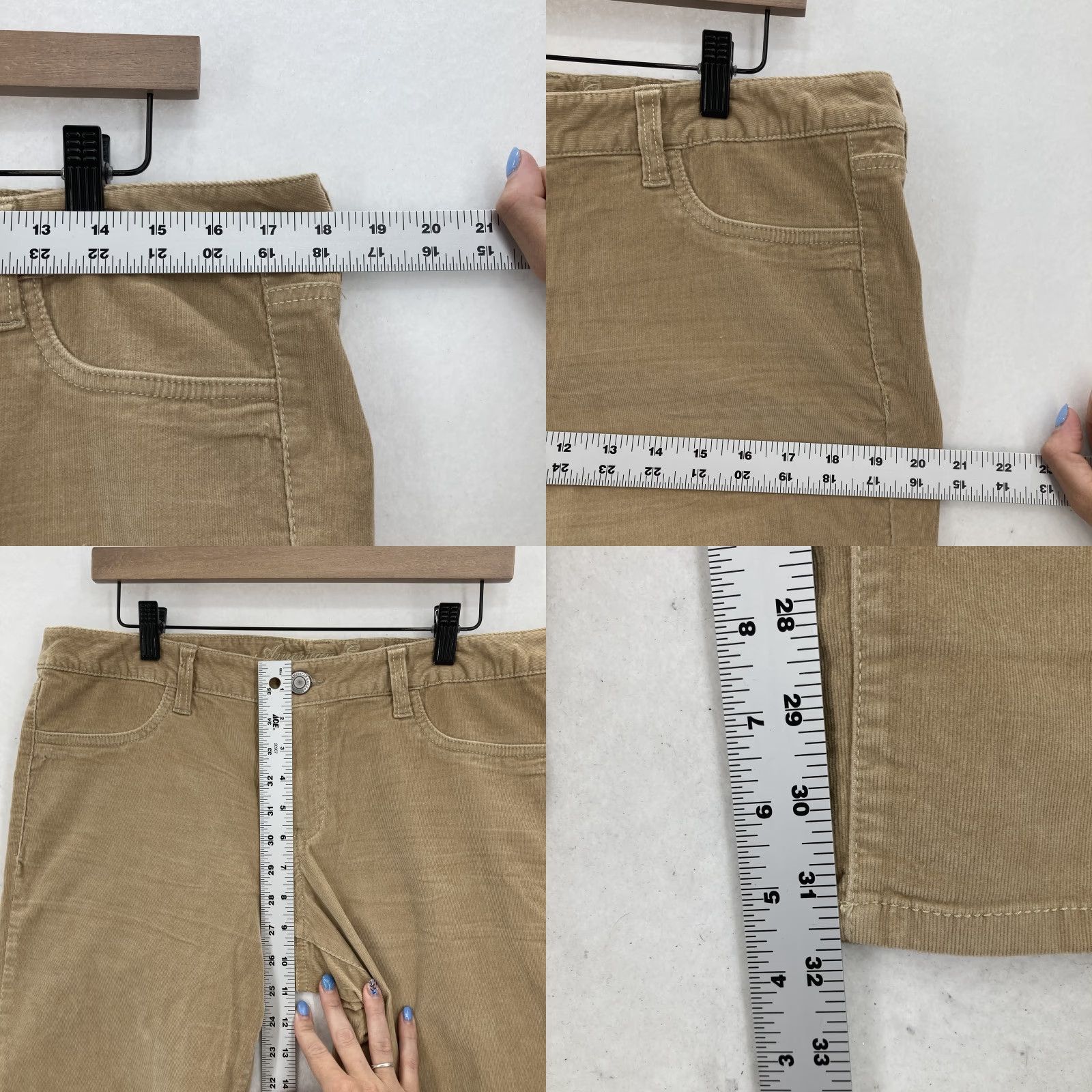 American Eagle Outfitters American Eagle Outfitters Pants Womens 14 Tan Stretch Corduroy Jegging Casual Preppy City Size 36" / US 14 / IT 50 - 8 Thumbnail