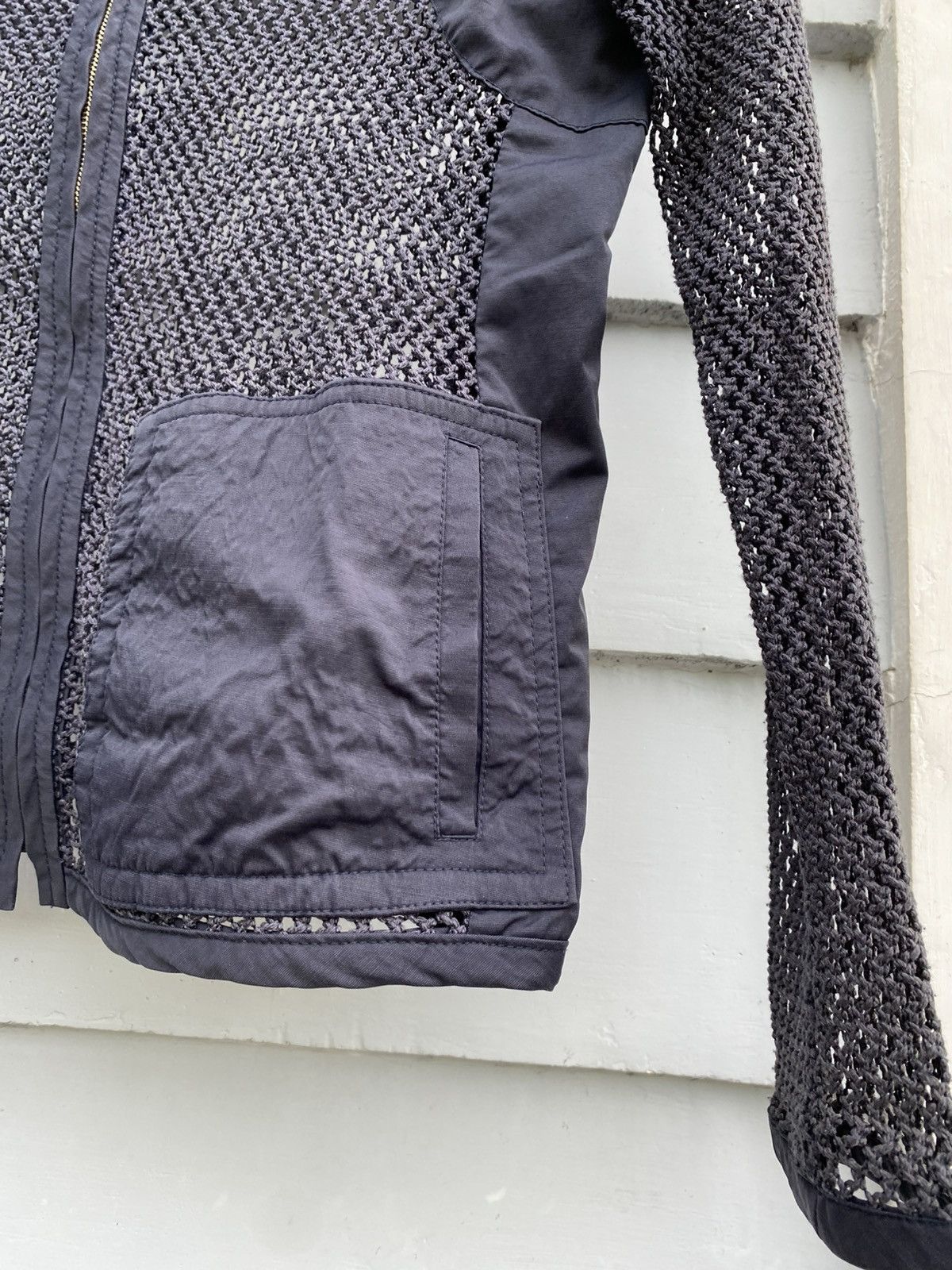 Designer × Vintage Fishnet Cool Rick Owens Style Mesh Longsleeve Size US M / EU 48-50 / 2 - 7 Thumbnail