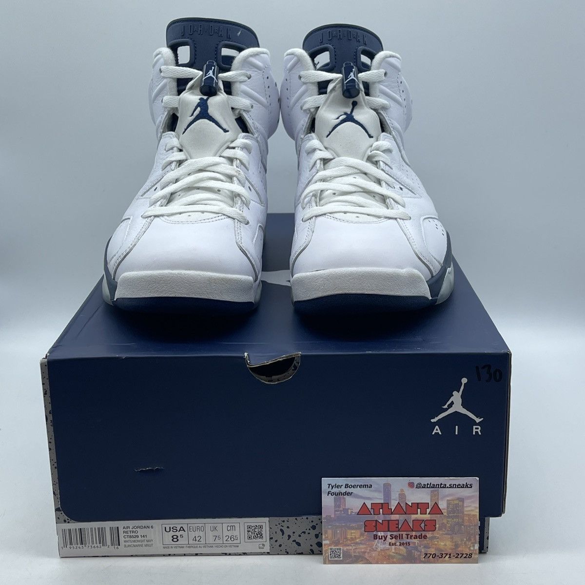 Jordan Brand Air Jordan 6 midnight navy Size US 8.5 / EU 41-42 - 2 Thumbnail