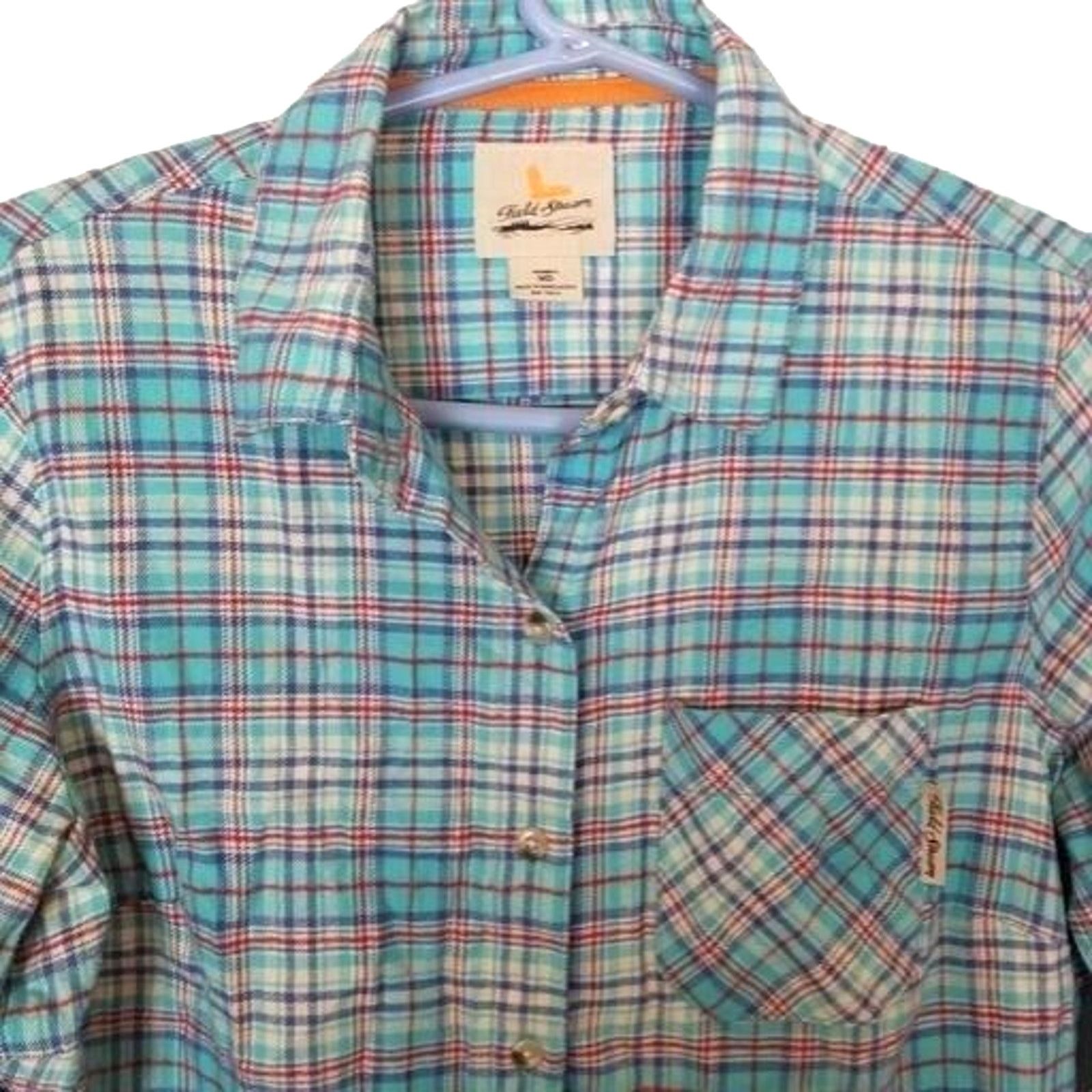 Field & Stream Field & Stream Womens Flannel Shirt Plaid Sz M Gorpcore Size US M / EU 48-50 / 2 - 2 Thumbnail