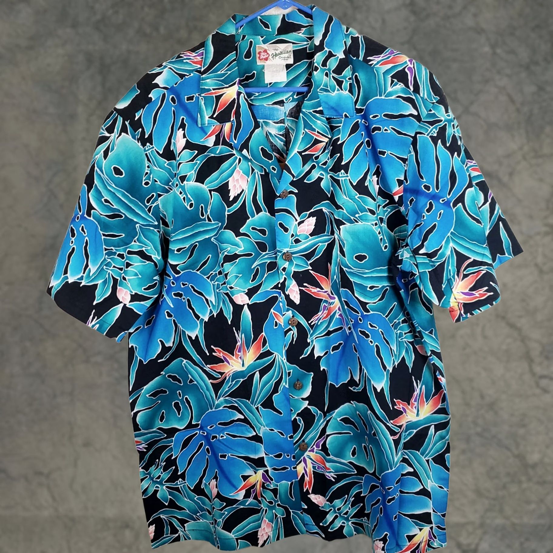 Hilo Hattie VINTAGE Hilo Hattie Shirt Mens XXL Blue Black Hawaiian Original Floral Cotton Pocket Size US XXL / EU 58 / 5 - 1 Thumbnail