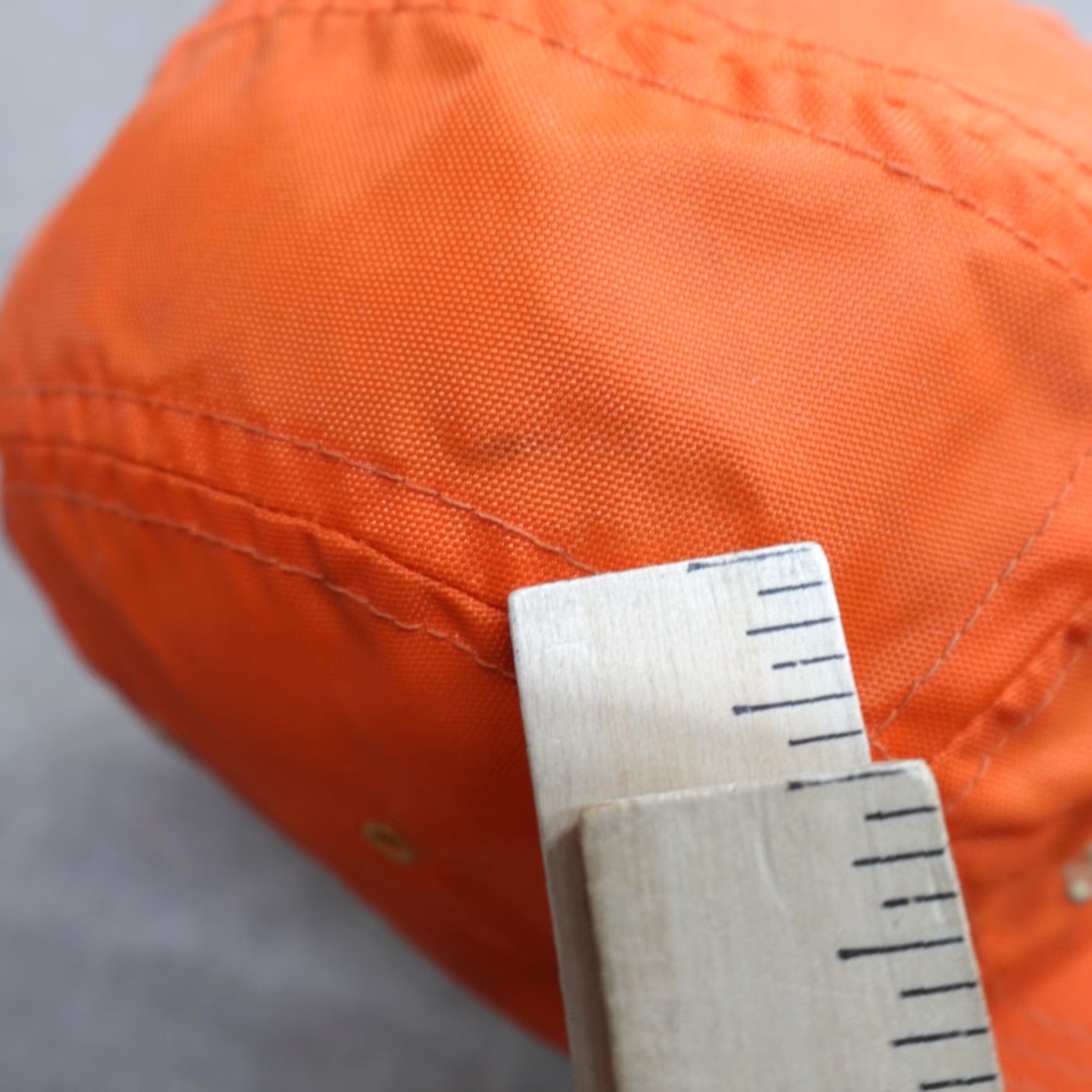 Abercrombie & Fitch VINTAGE Abercrombie & Fitch Hat 5 Panel Orange Nylon 1 Size Men Embroidered Made in USA Retro Camper Size ONE SIZE - 7 Thumbnail