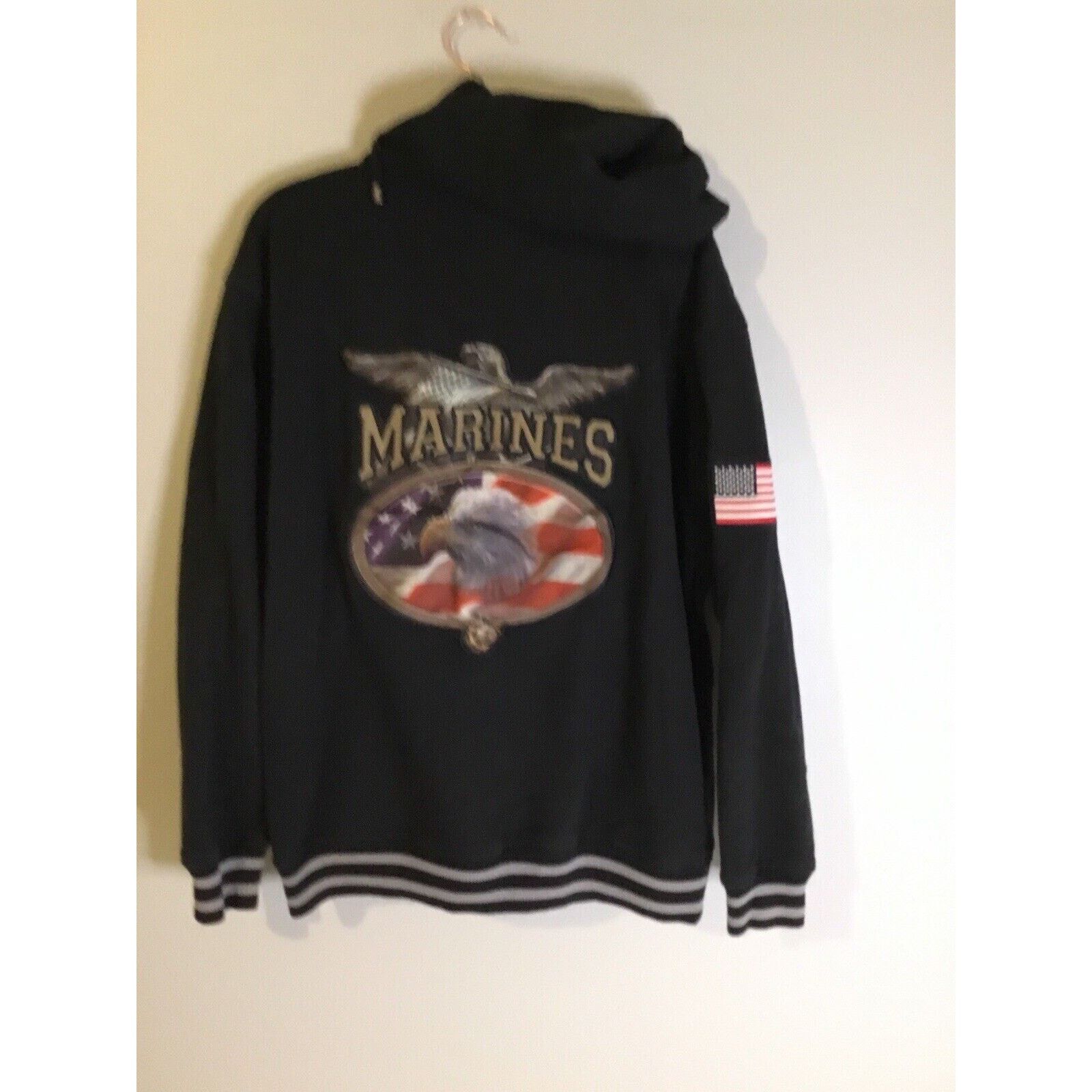 & Other Stories United States Marine Corp USMC Zip Up Jacket Embroidered XL Size US XL / EU 56 / 4 - 4 Thumbnail