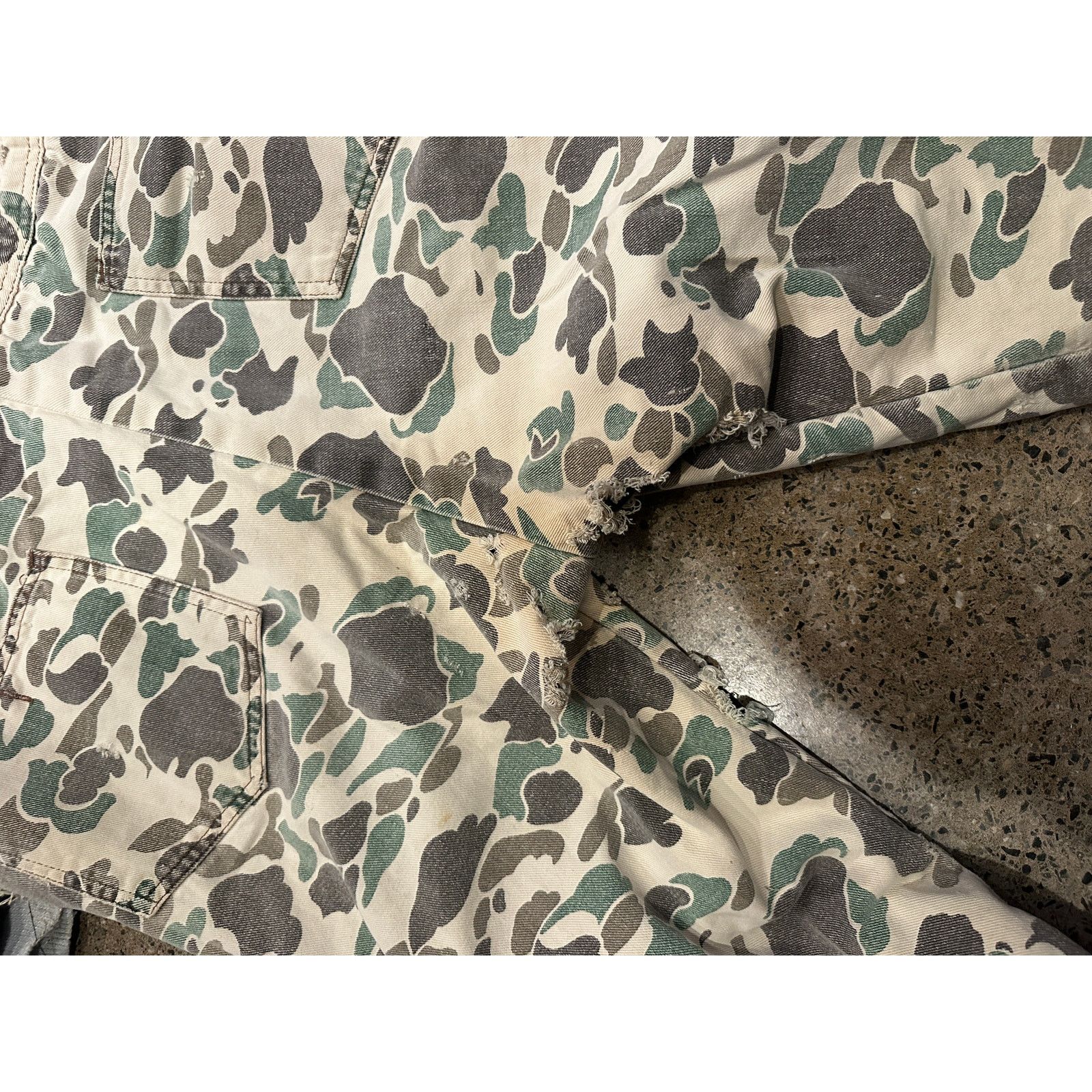 Carhartt Key Imperial Coverall Green Camo Heavily Distressed Hunting Size US 36 / EU 52 - 7 Thumbnail