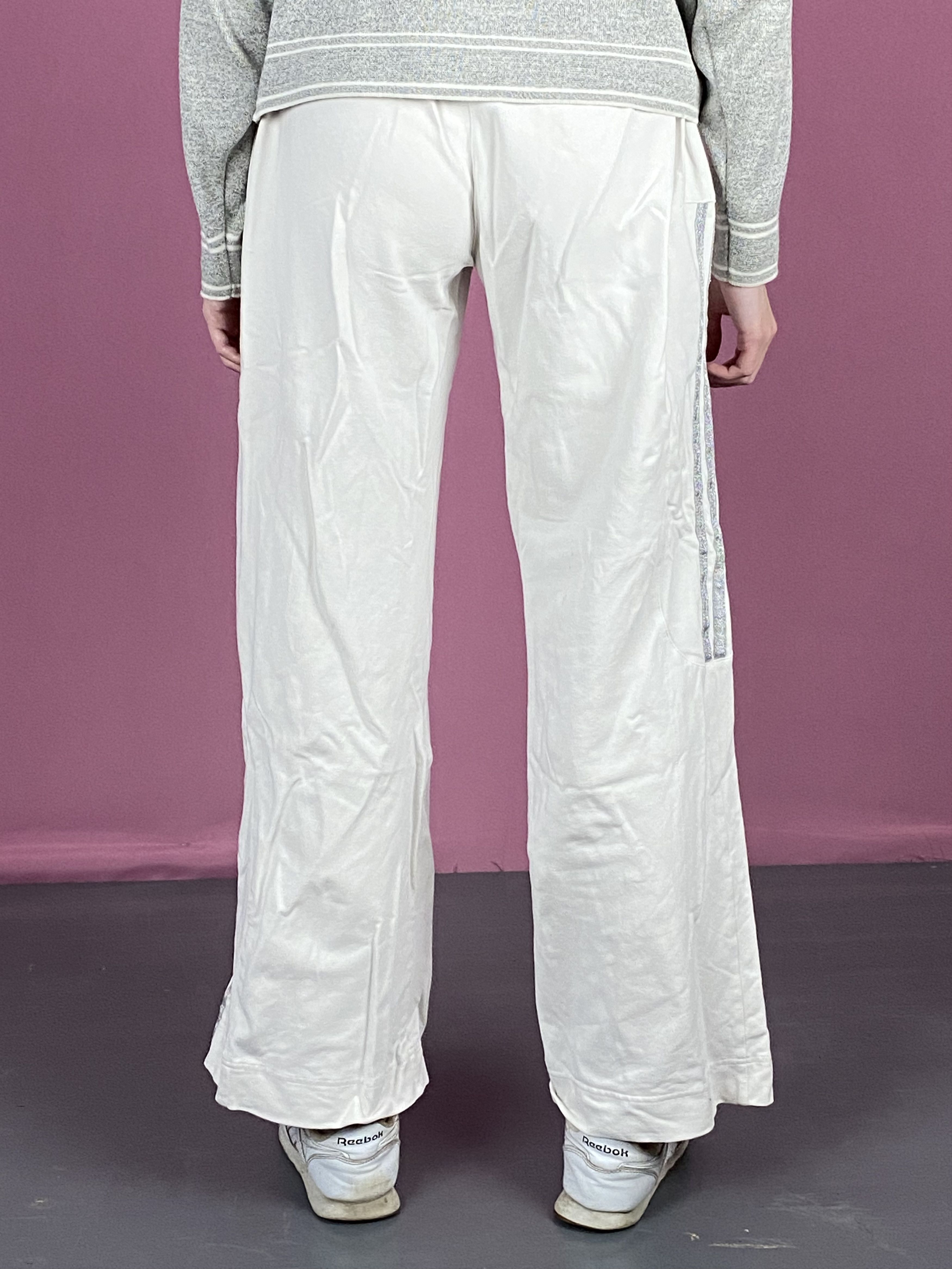 Adidas × Vintage Adidas Y2K Vintage Women's Wide Track Pants - M Size 32" / US 10 / IT 46 - 4 Thumbnail