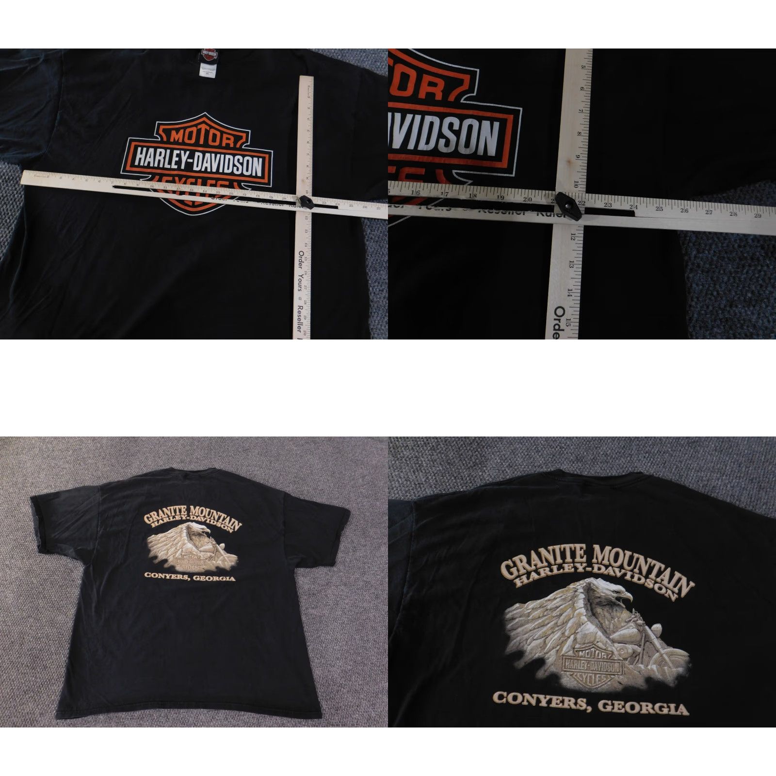 Harley Davidson Harley-Davidson Mens Shirt T-Shirt 3XL Black Crew Neck Short Sleeve Cotton Logo Vintage? Size US XXL / EU 58 / 5 - 8 Thumbnail