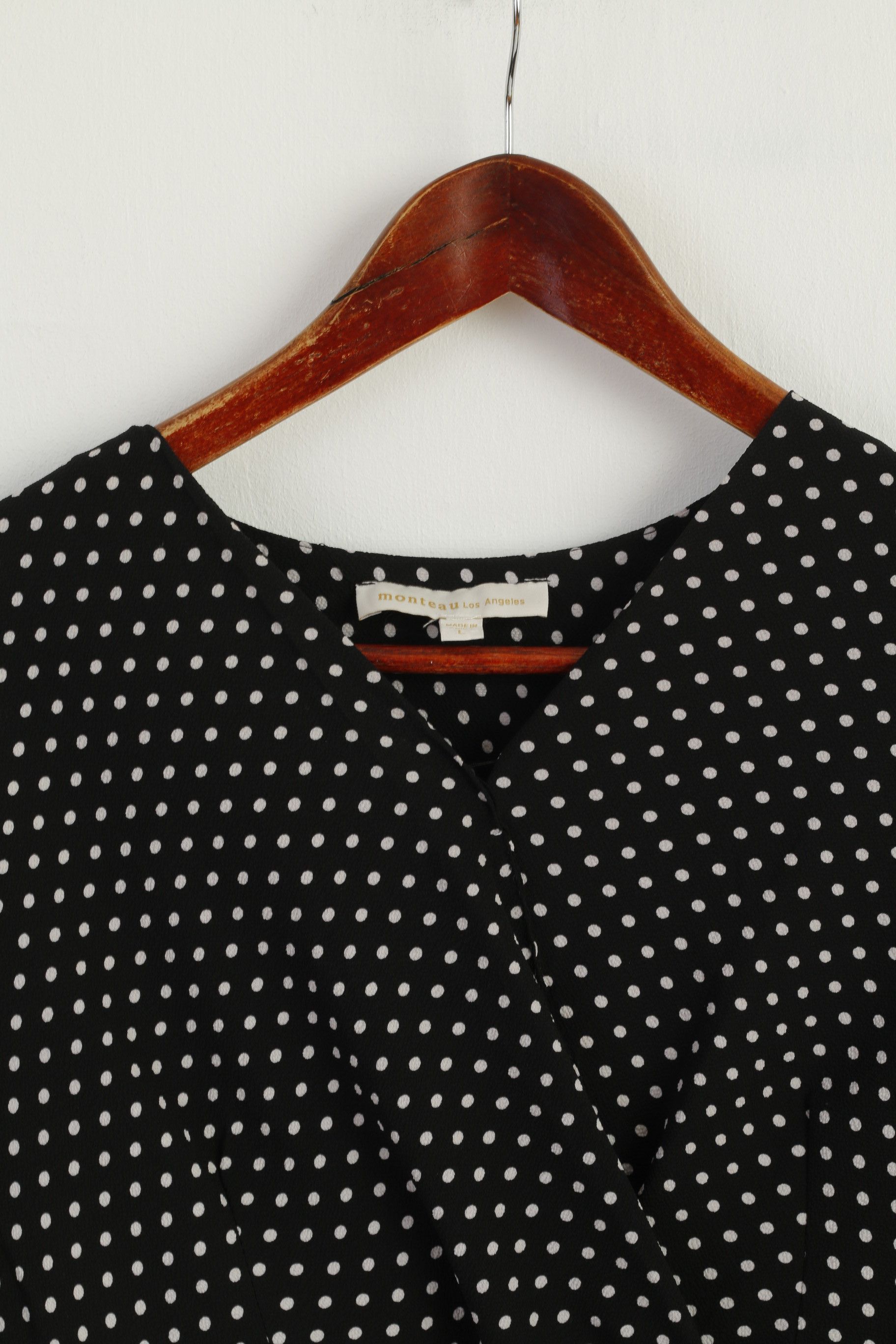 Vintage Monteau Los Angeles Women L (M) Mini Dress Black 7918 Size L / US 10 / IT 46 - 3 Thumbnail
