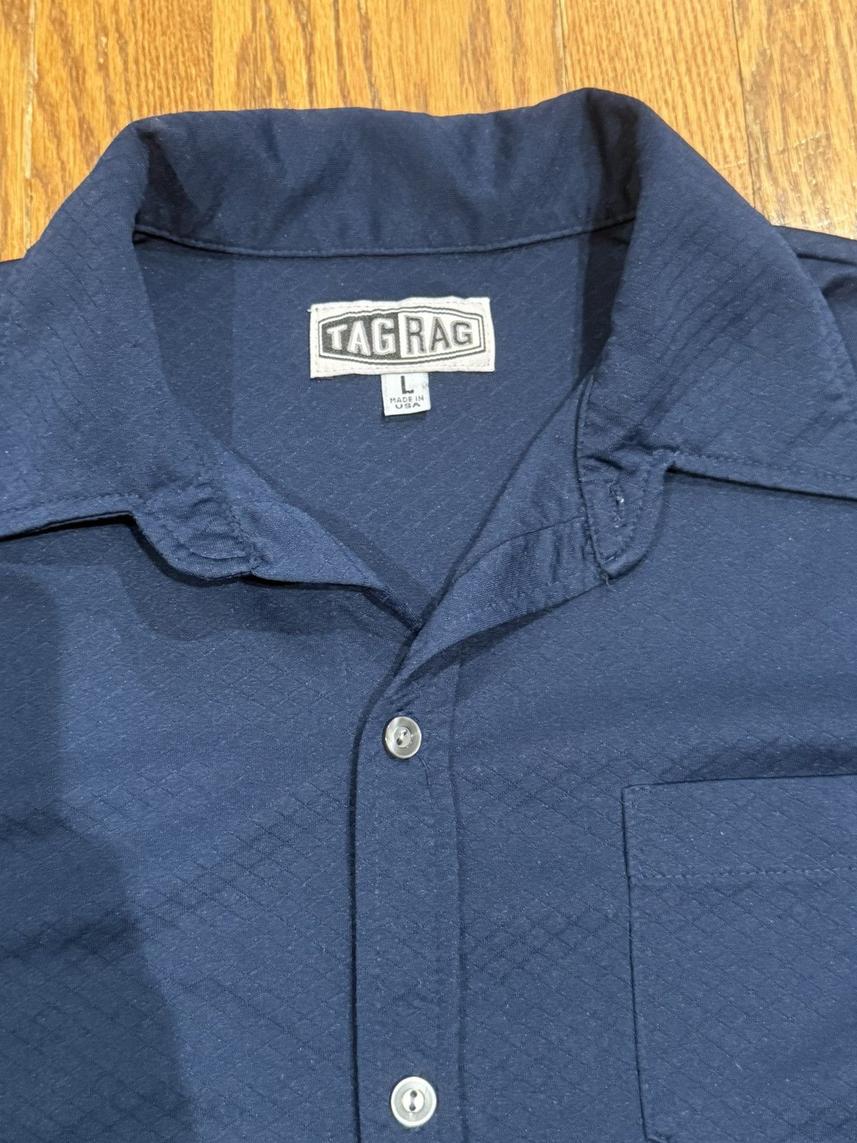 Other Vintage 90s Made in USA Tag Rag Baggy Short Sleeve Shirt Size US L / EU 52-54 / 3 - 2 Thumbnail