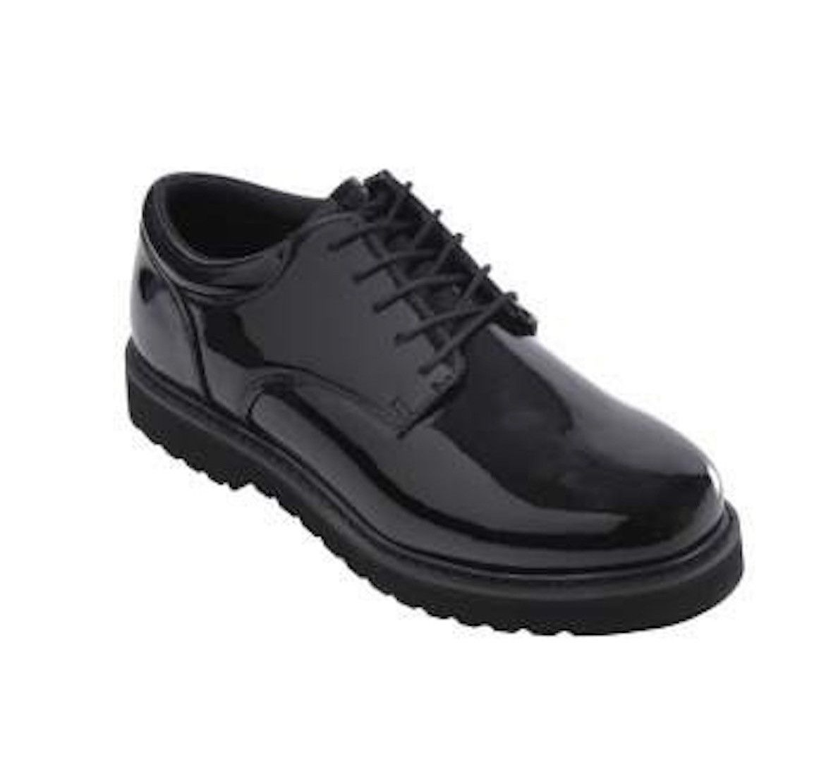 Black Military Dress Shoes /Hi Gloss